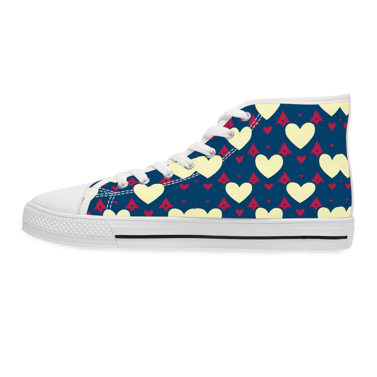 Awesome Hearts Design High Top Sneakers