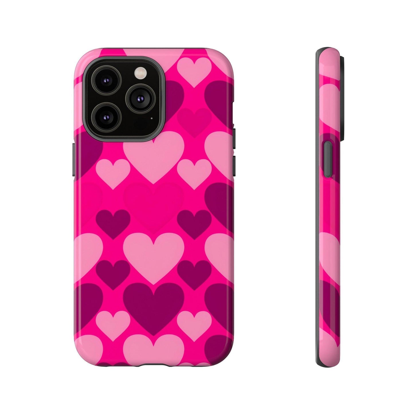 Tough Phone Case :" Eclectic Elegance Phone Case Collection" ( Hearts patterns)