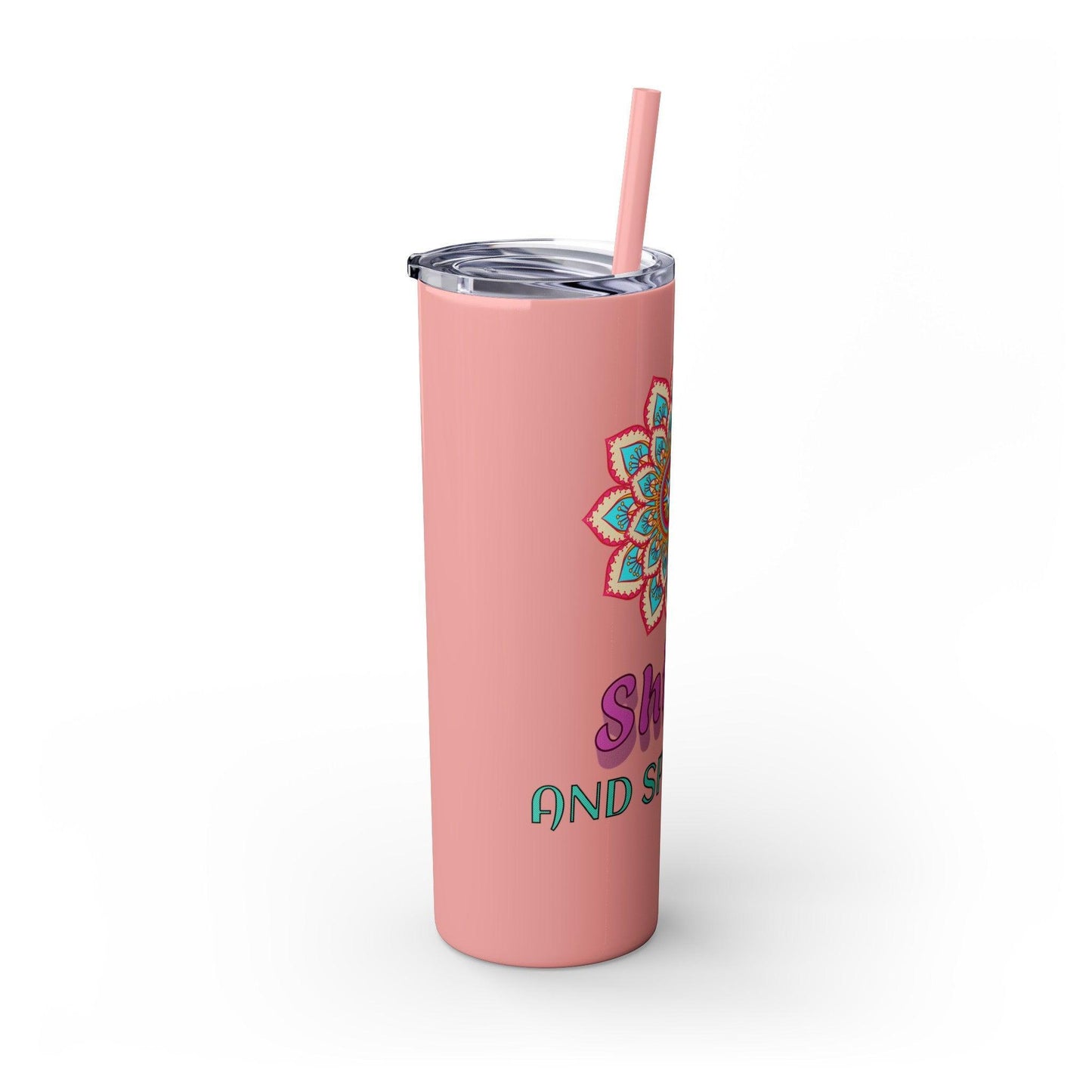 Skinny Tumbler with Straw, 20oz - Cosmic Creations by Karen