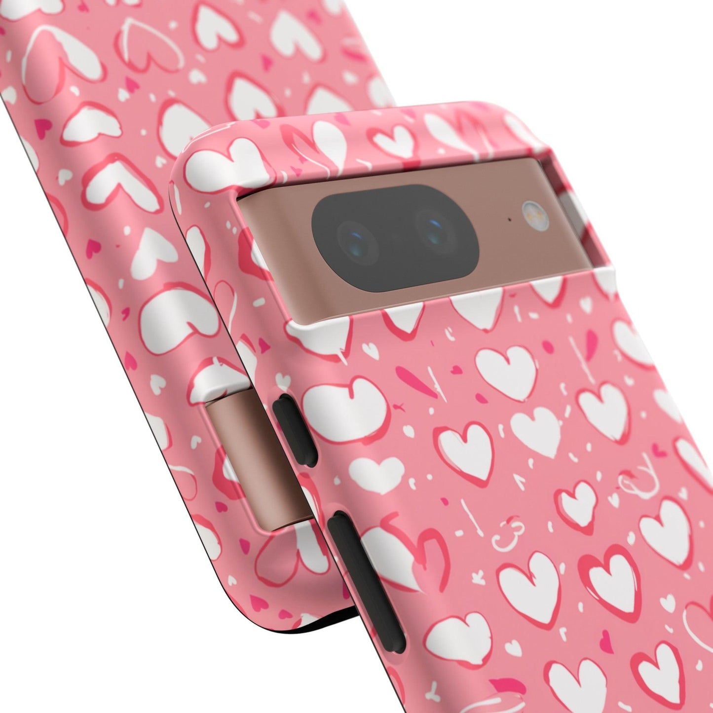 Tough Phone Case :" Eclectic Elegance Phone Case Collection" ( Hearts patterns)