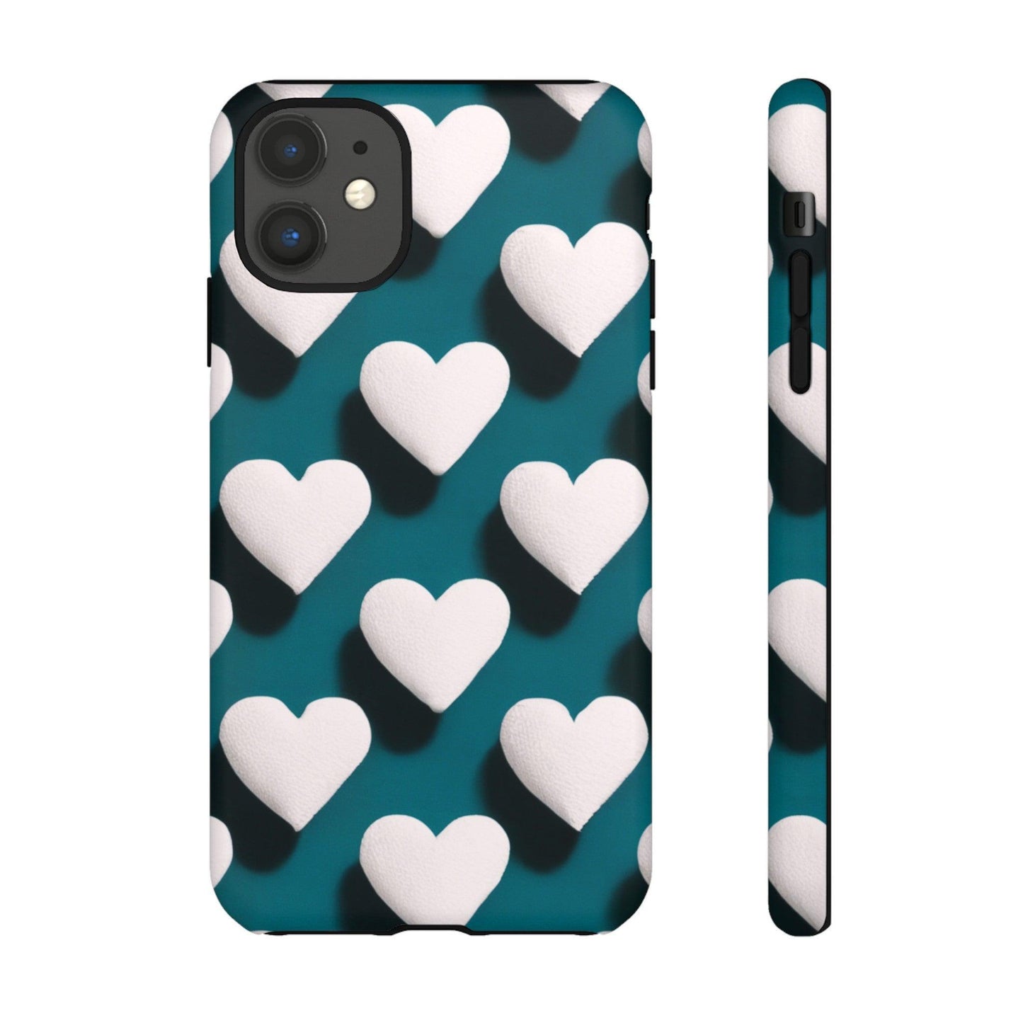 Tough Phone Case :" Eclectic Elegance Phone Case Collection" ( Hearts patterns)