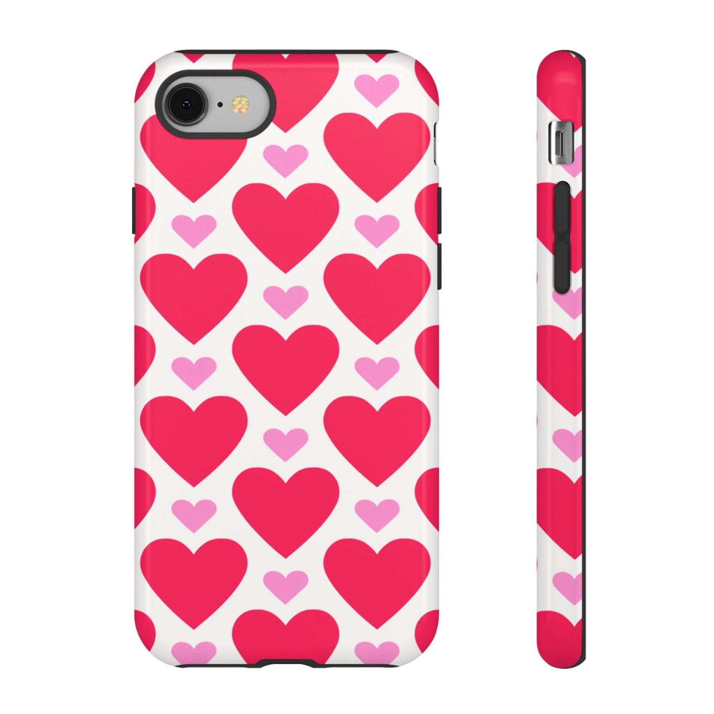 Tough Phone Case :" Eclectic Elegance Phone Case Collection" ( Hearts patterns)