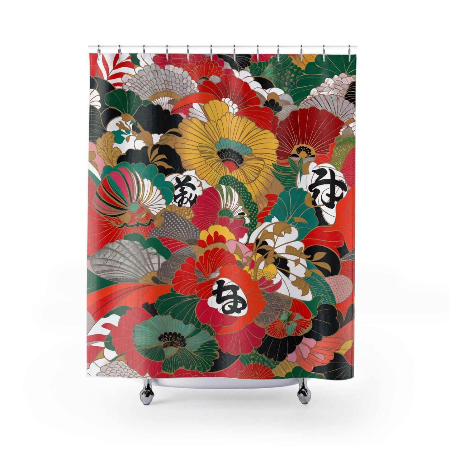 Elegant Shower Curtains Collection ( Japanese Patterns ) - Cosmic Creations by Karen