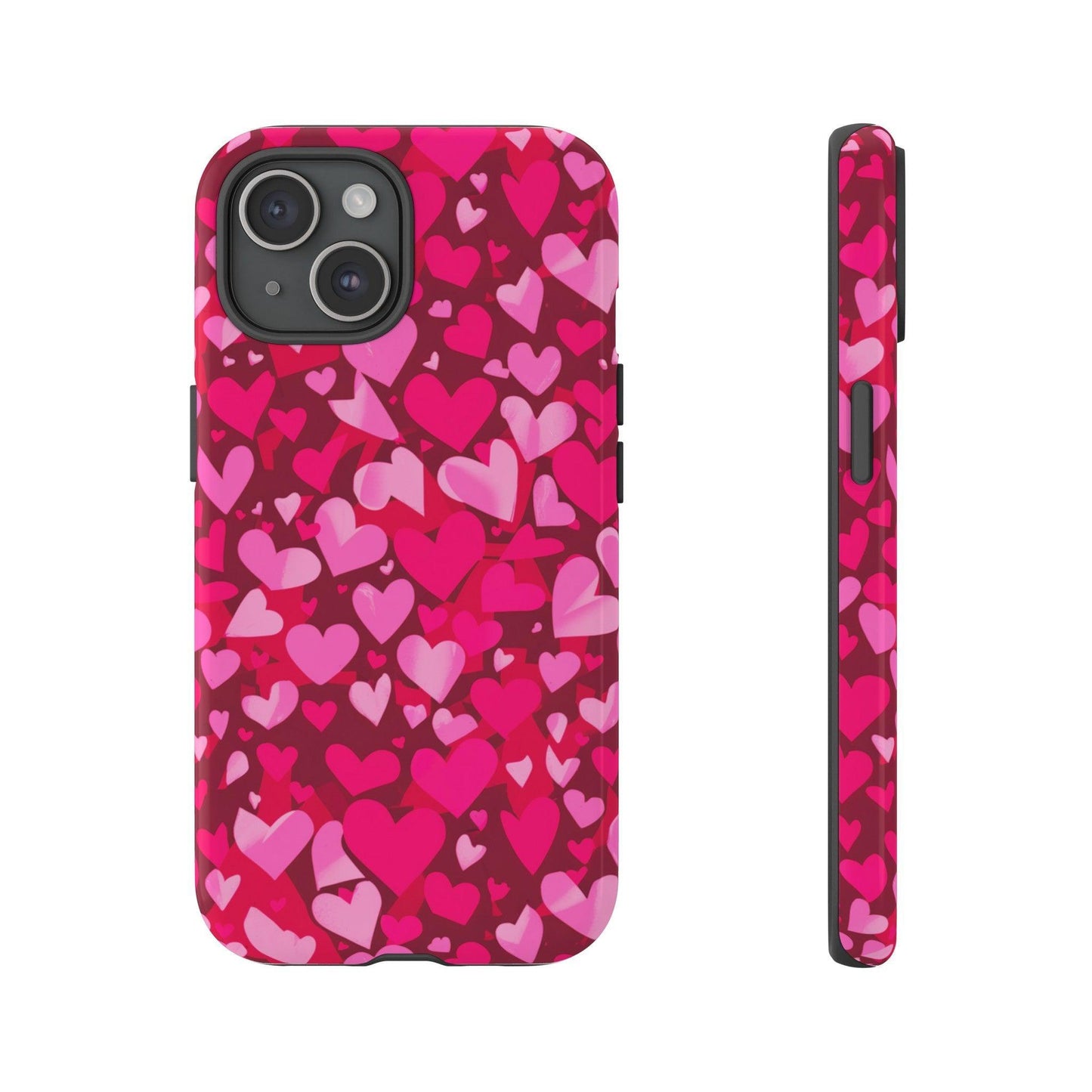 Tough Phone Case :" Eclectic Elegance Phone Case Collection" ( Hearts patterns)