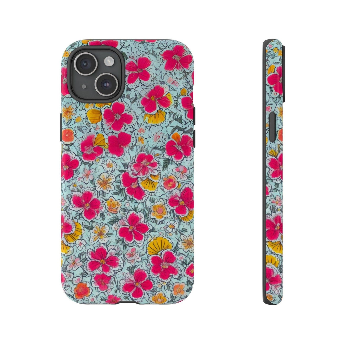 Tough Cellphone Case :" Eclectic Elegance Phone Case Collection" ( Floral patterns)