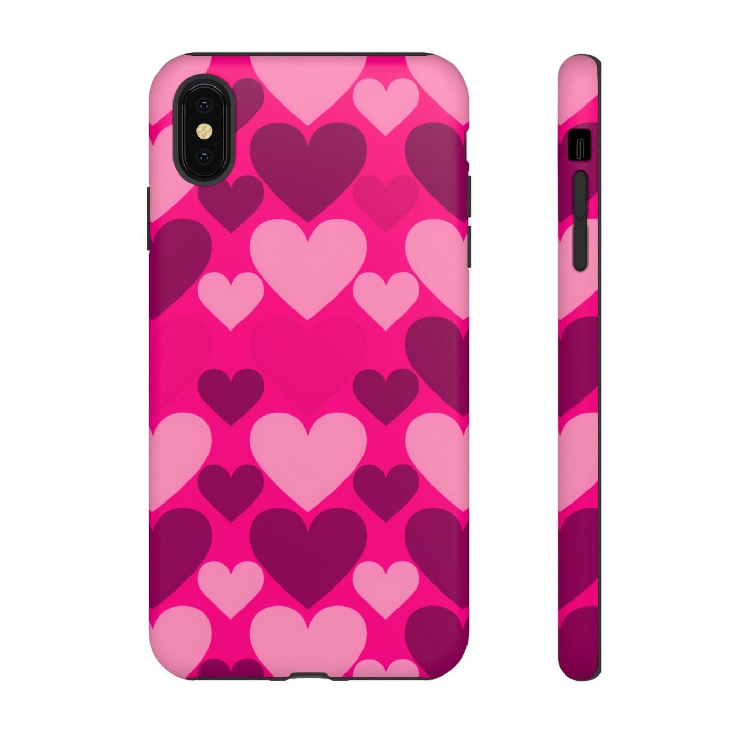 Tough Phone Case :" Eclectic Elegance Phone Case Collection" ( Hearts patterns)