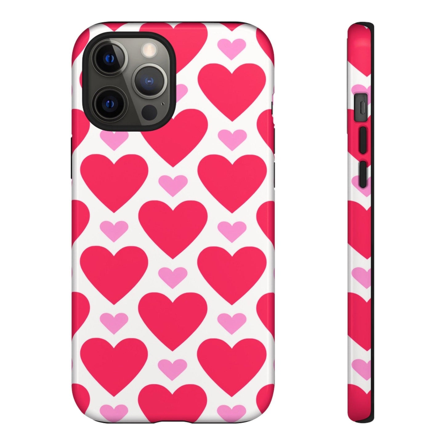 Tough Phone Case :" Eclectic Elegance Phone Case Collection" ( Hearts patterns)