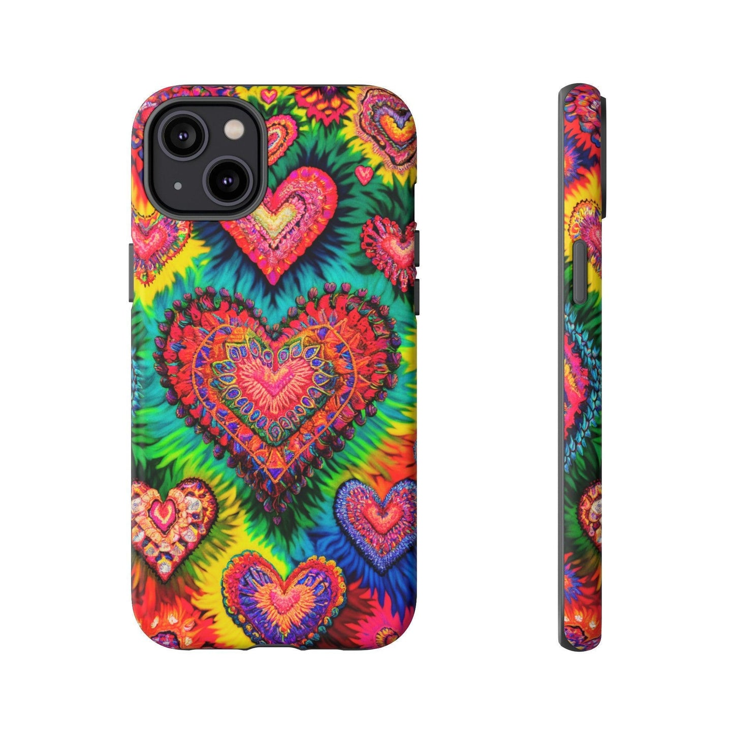 Tough Phone Case :" Eclectic Elegance Phone Case Collection" ( Hearts patterns)