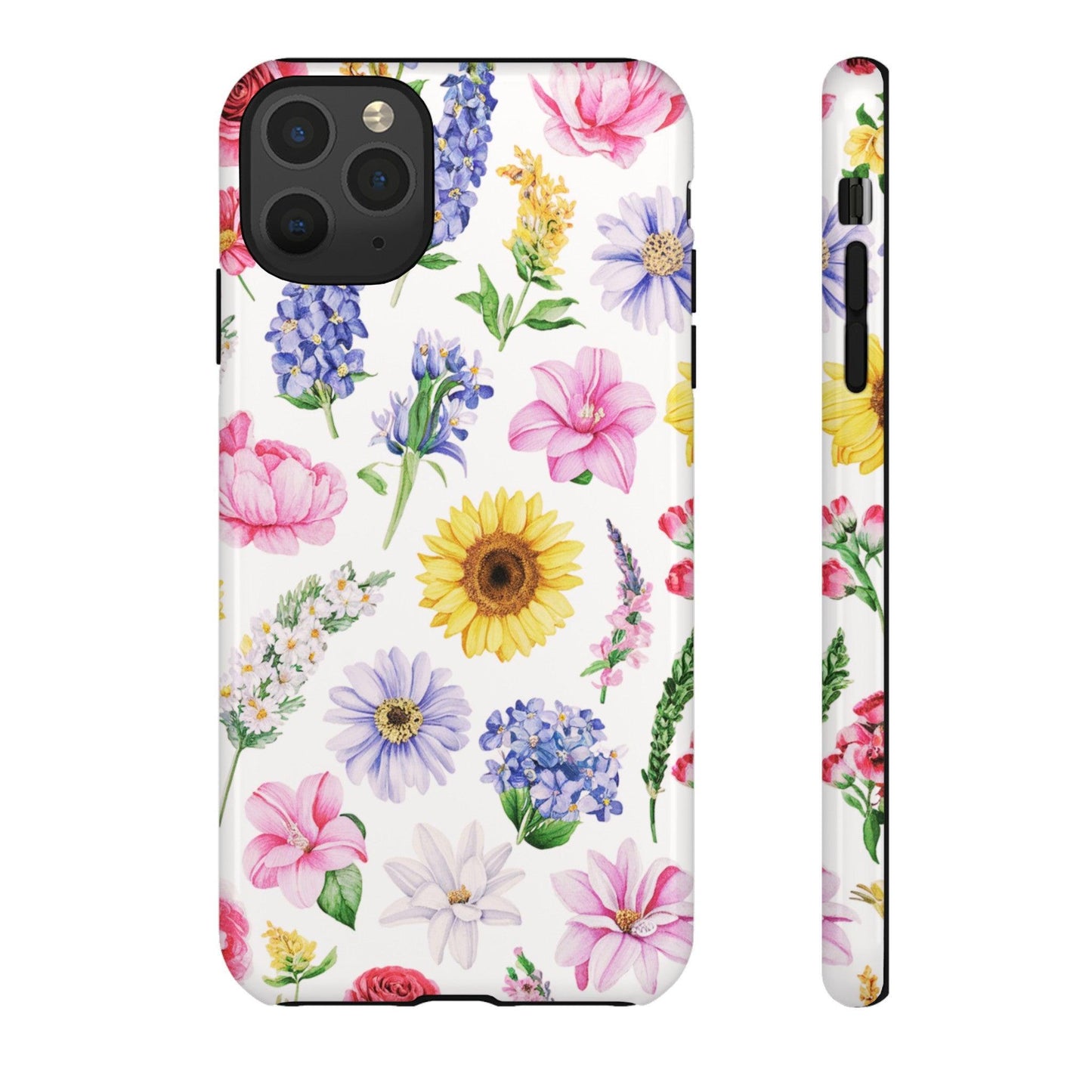 Tough Cellphone Case :" Eclectic Elegance Phone Case Collection" ( Floral patterns)