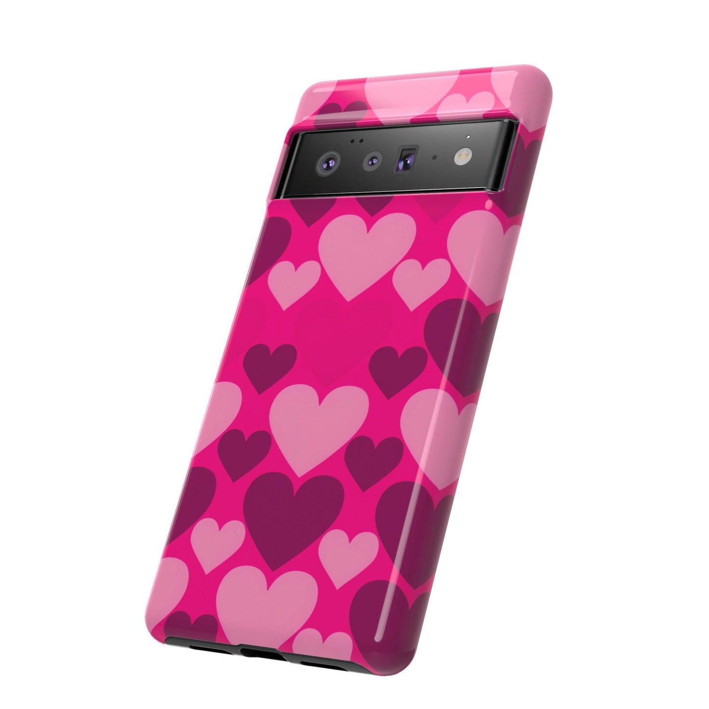 Tough Phone Case :" Eclectic Elegance Phone Case Collection" ( Hearts patterns)