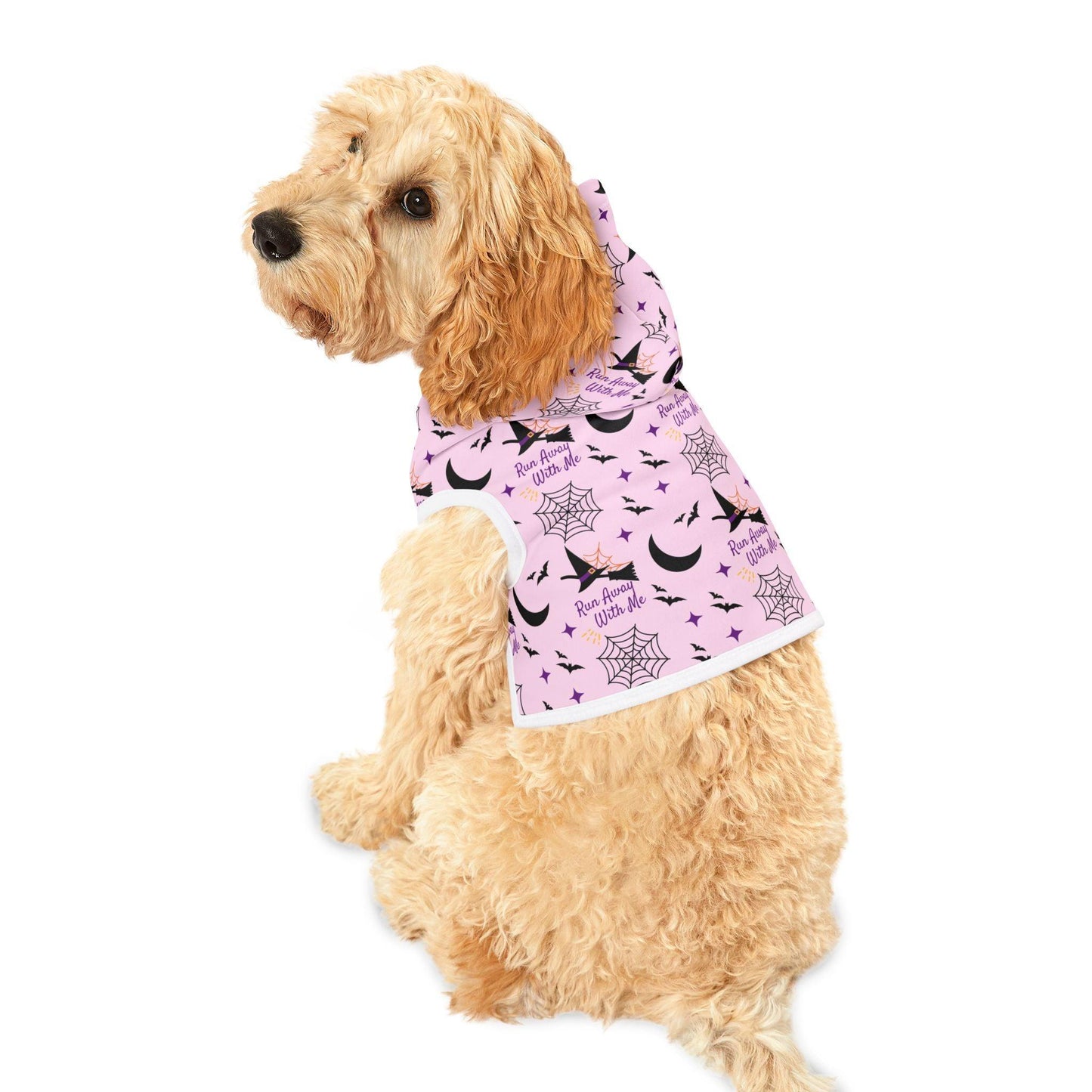 Pink Halloween Pet Hoodie - Cosmic Creations by Karen