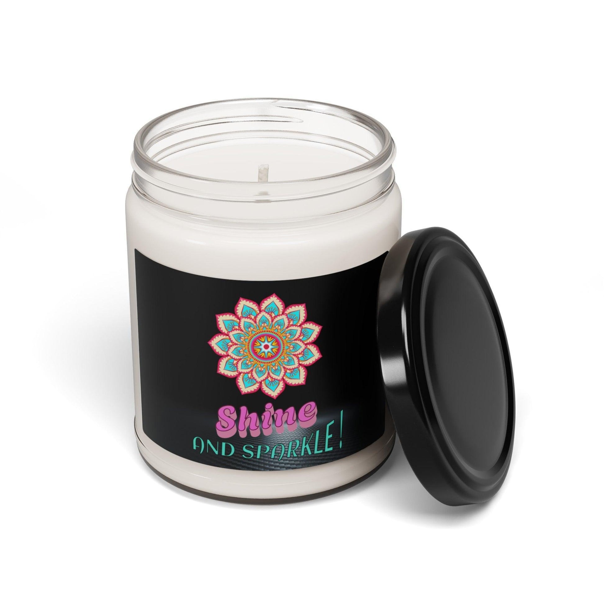 Pure Serenity Soy Scented Candles 9oz. Perfect for eco-conscious users, yoga sessions, meditation, peaceful moments or as a delightful gift for loved ones and wellness enthusiasts - Cosmic Creations by Karen