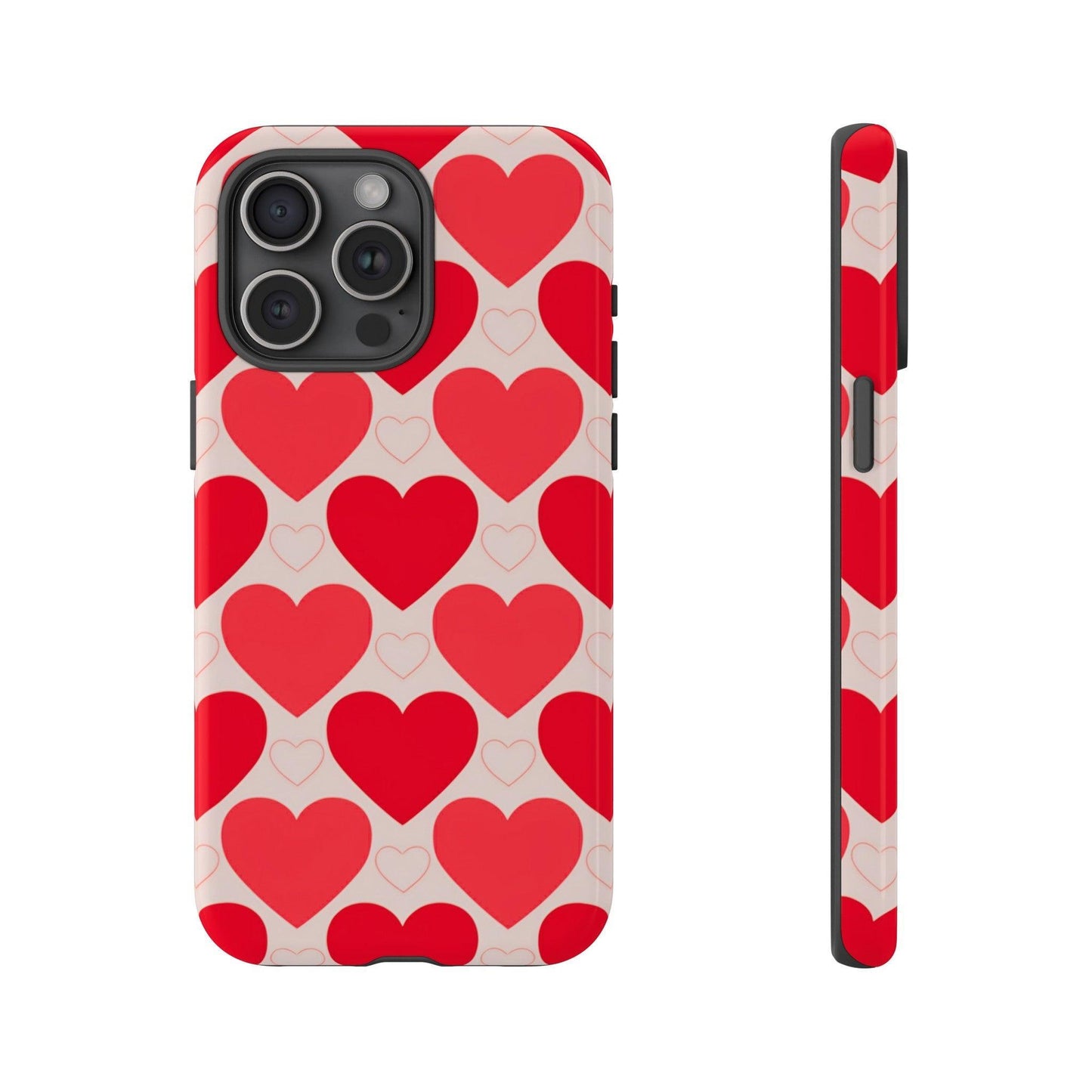 Tough Phone Case :" Eclectic Elegance Phone Case Collection" ( Hearts patterns)