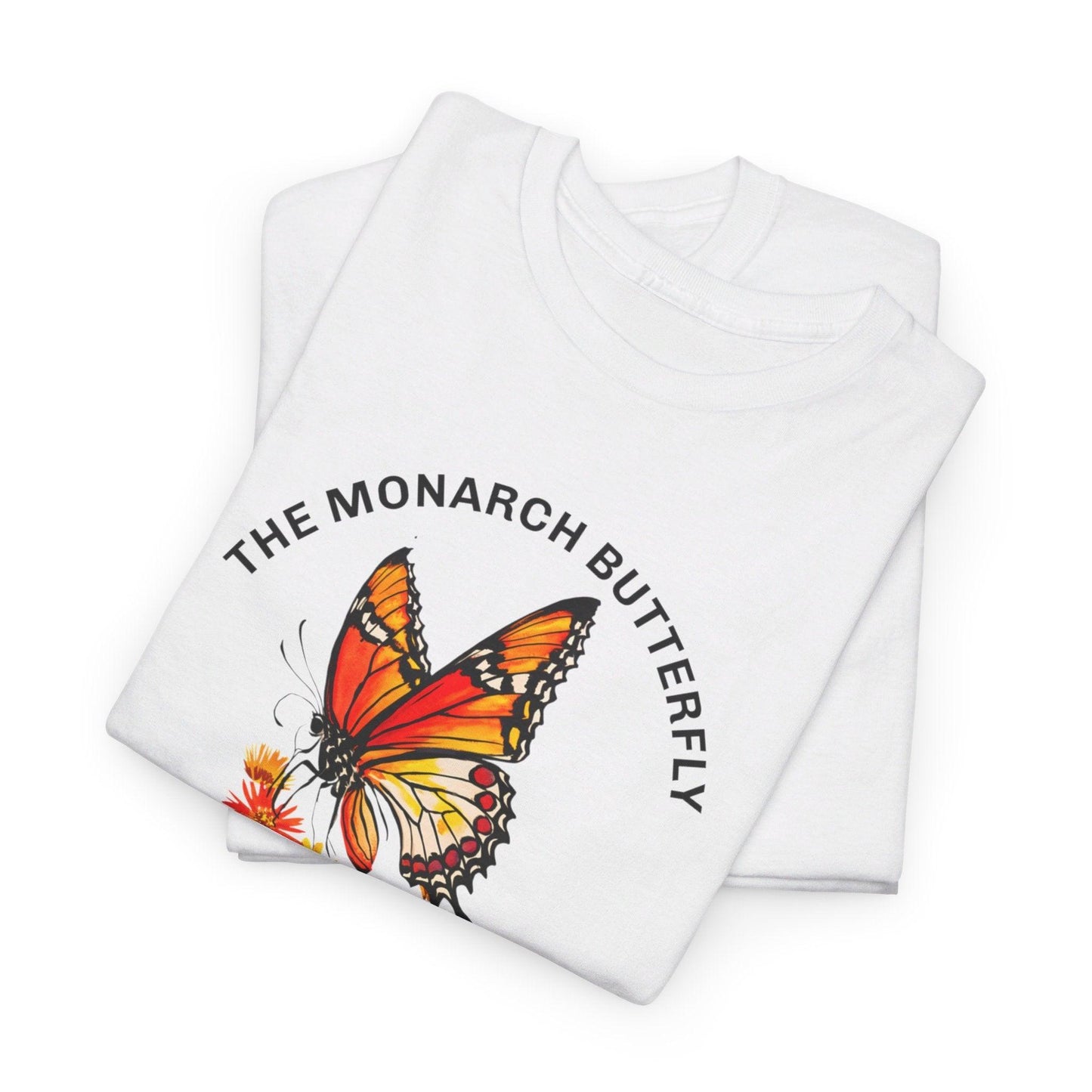 Camiseta unisex de algodón pesado: "La colección Mariposa Monarca"