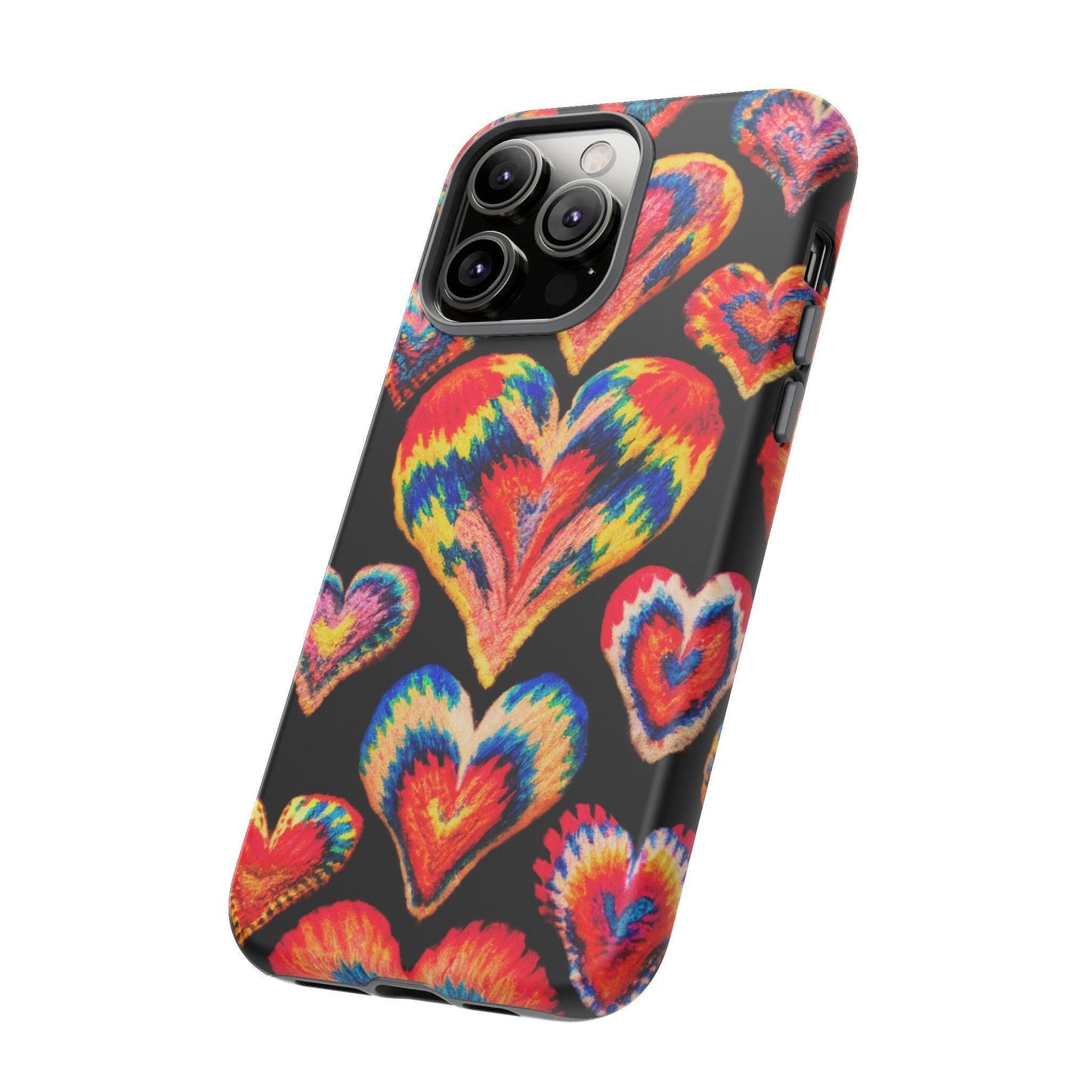 Tough Phone Case :" Eclectic Elegance Phone Case Collection" ( Hearts patterns)