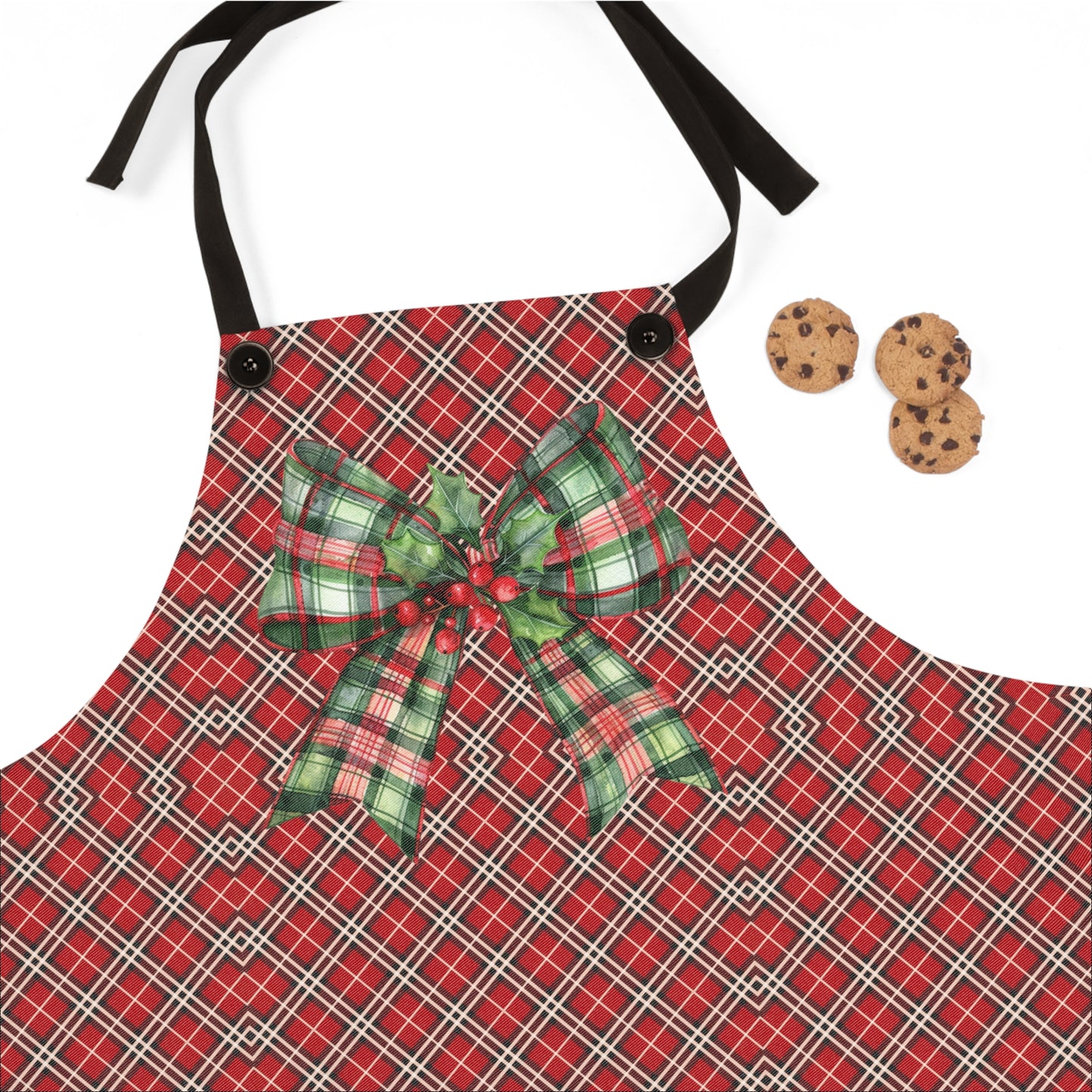 Christmas Plaid Coquette Design Apron