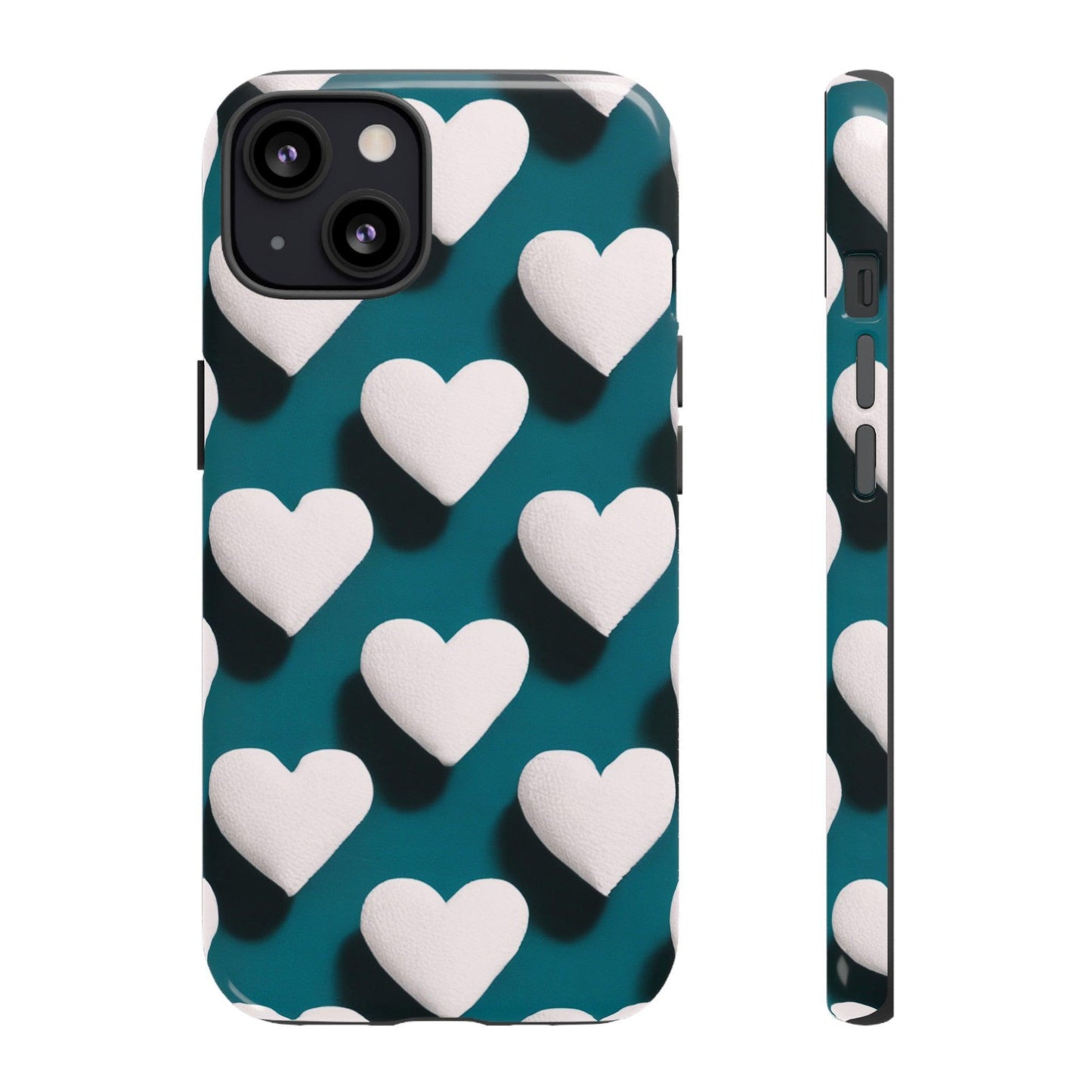 Tough Phone Case :" Eclectic Elegance Phone Case Collection" ( Hearts patterns)