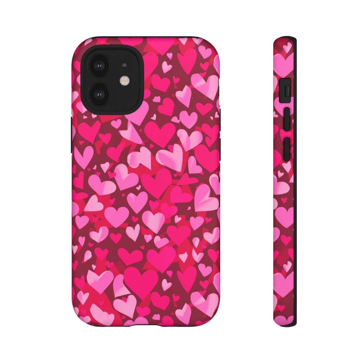 Tough Phone Case :" Eclectic Elegance Phone Case Collection" ( Hearts patterns)