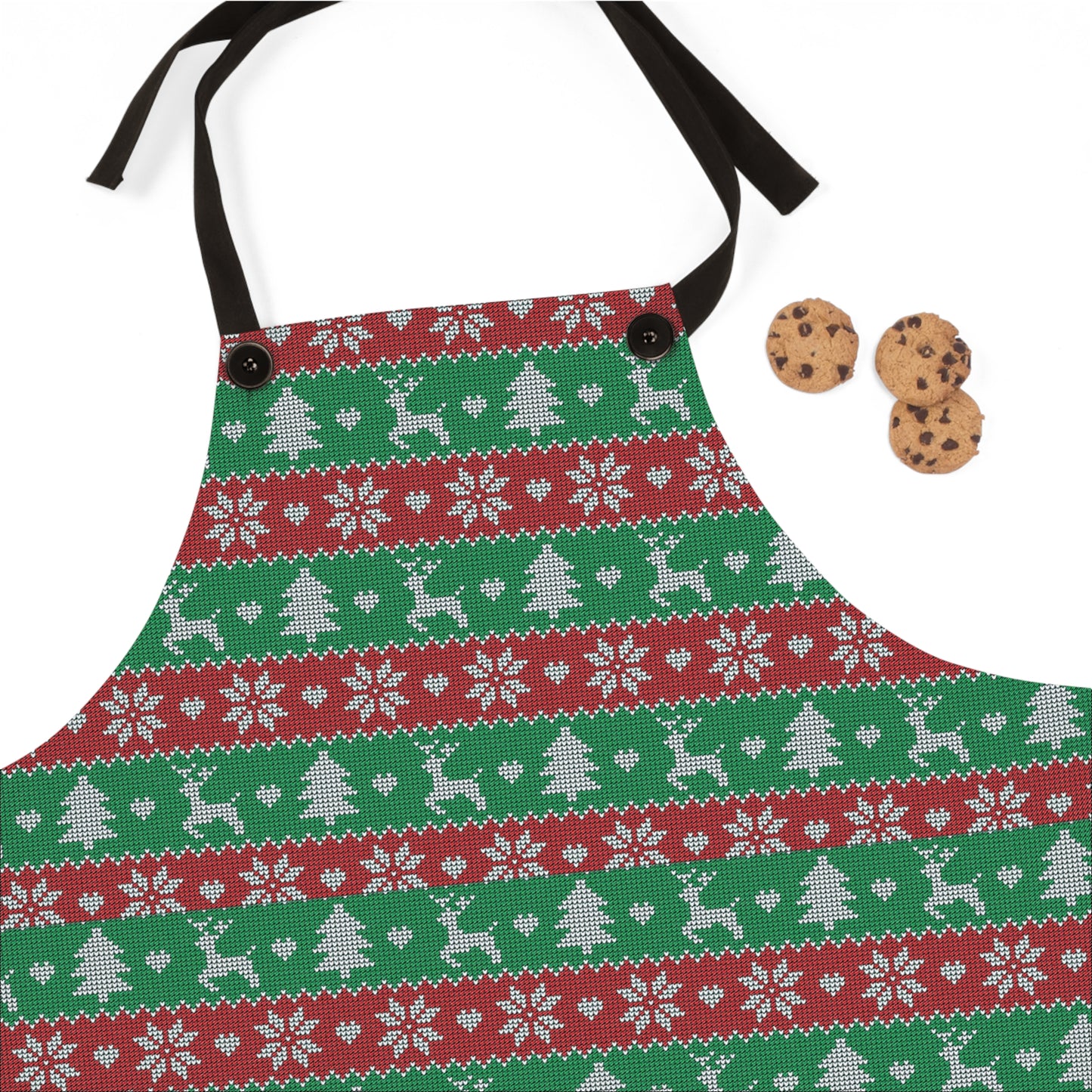 Christmas Knitted Style Design Apron