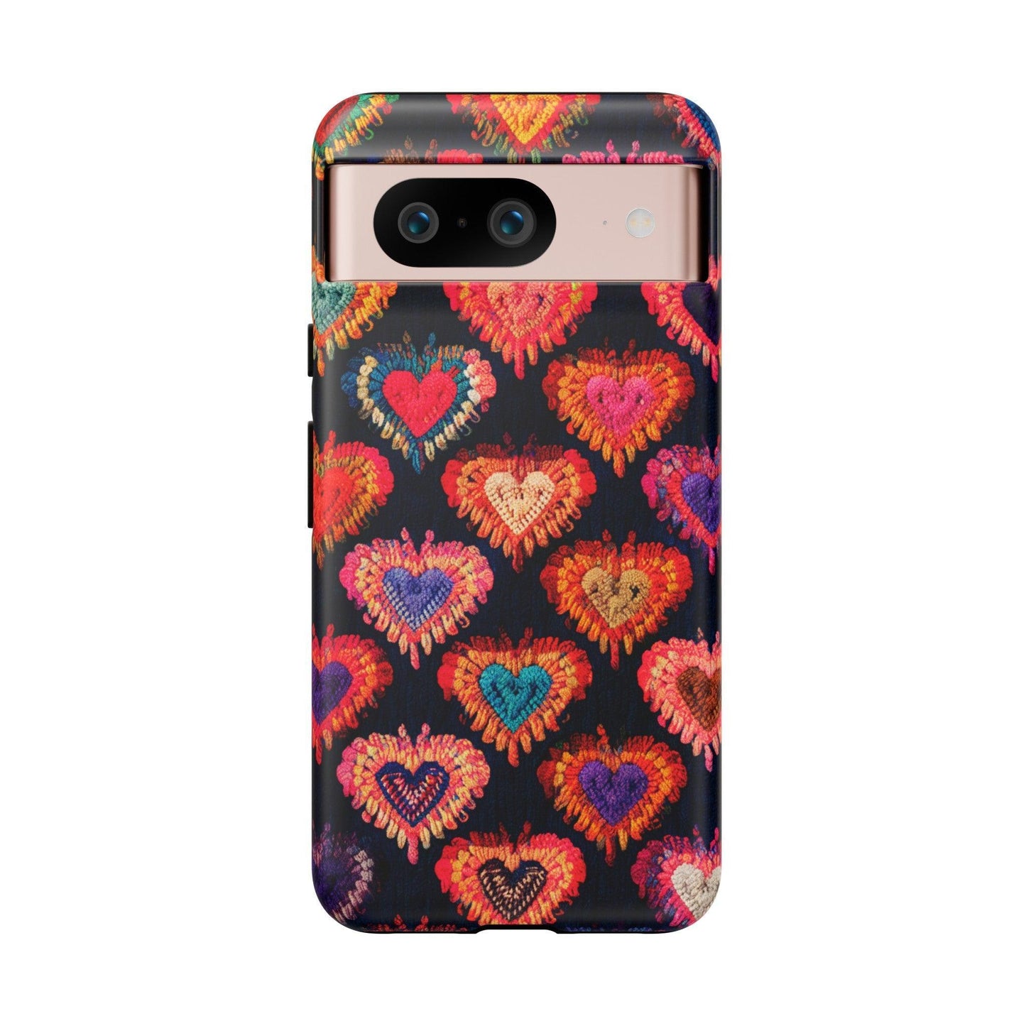 Tough Phone Case :" Eclectic Elegance Phone Case Collection" ( Hearts patterns)