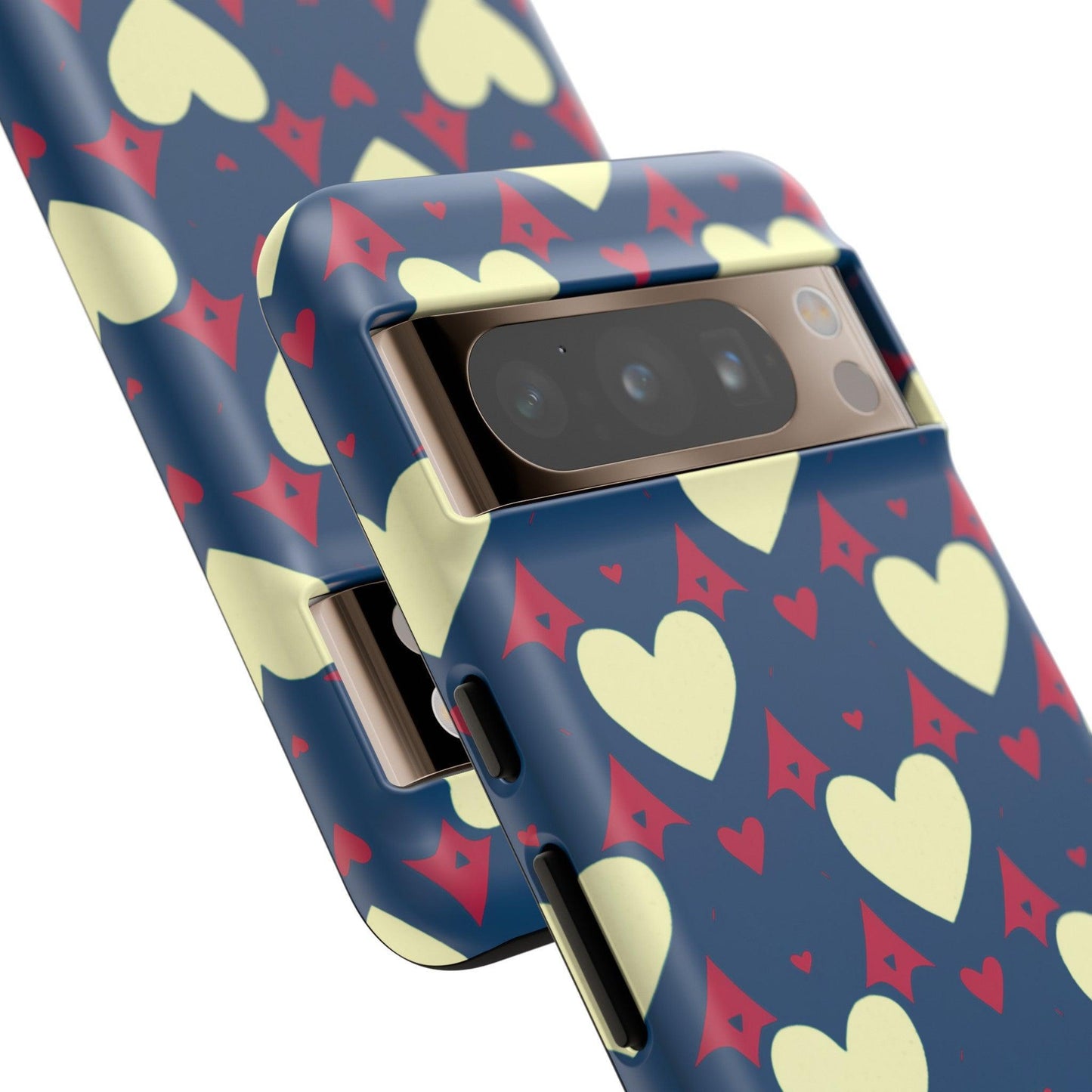 Tough Phone Case :" Eclectic Elegance Phone Case Collection" ( Hearts patterns)