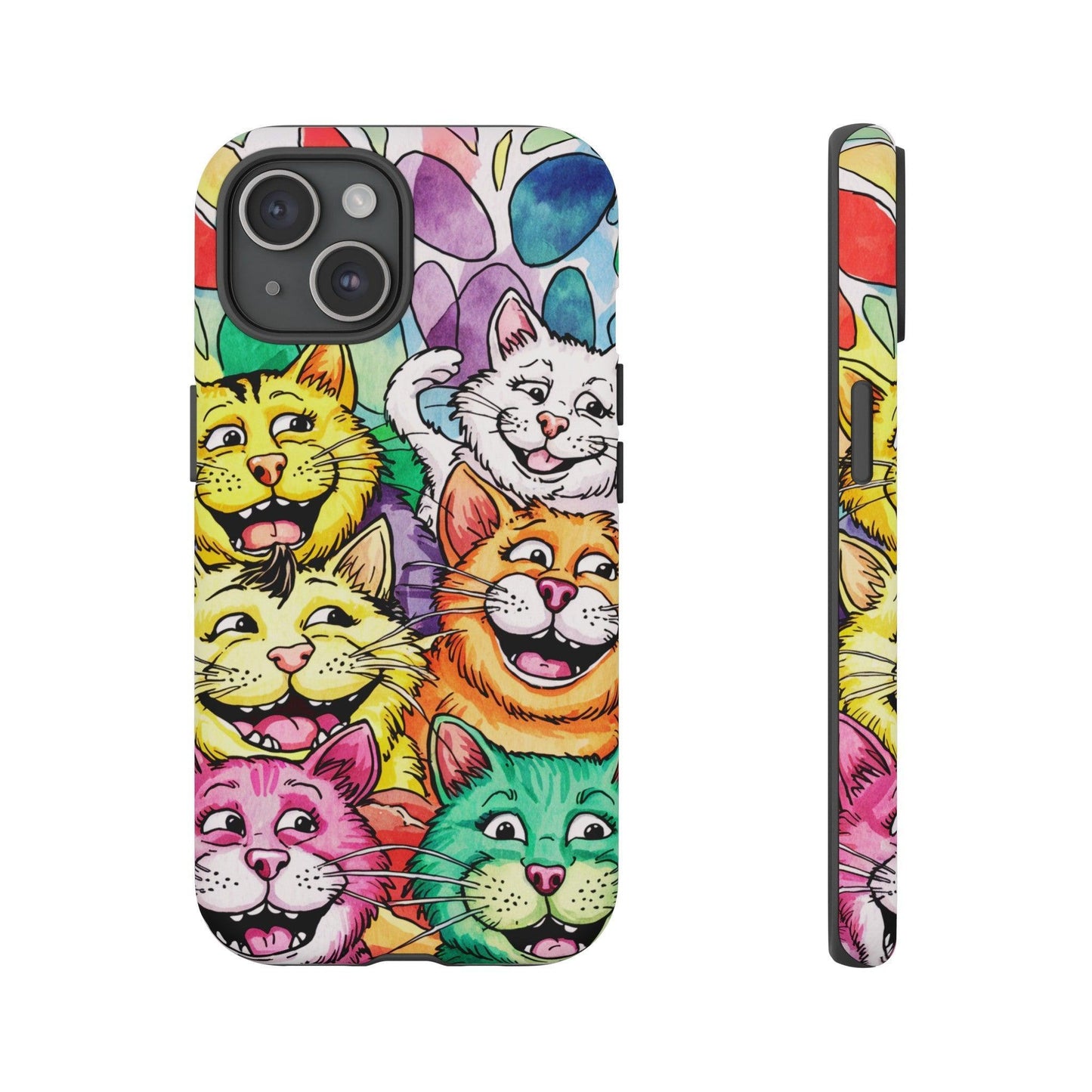 Cat Lovers Collection Tough Cellphone Case - Cosmic Creations by Karen