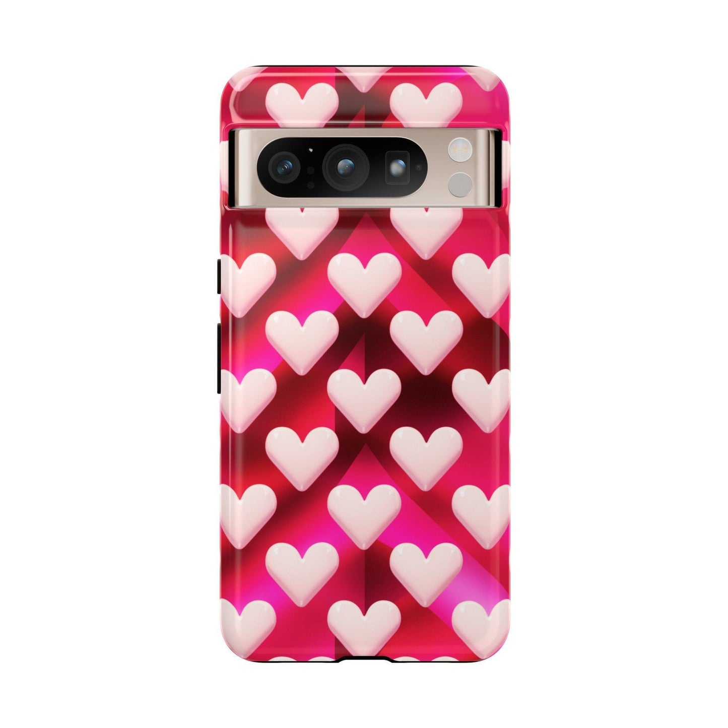 Tough Cellphone Case :" Eclectic Elegance Phone Case Collection" ( Hearts patterns)