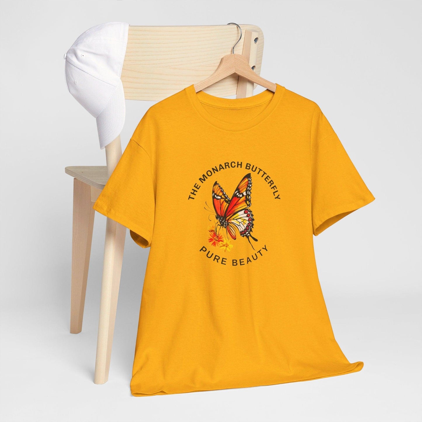 Camiseta unisex de algodón pesado: "La colección Mariposa Monarca"