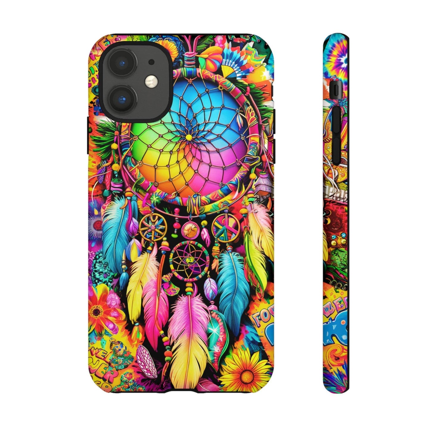 Tough Phone Case :" Eclectic Elegance Phone Case Collection" ( Hippie Style patterns)