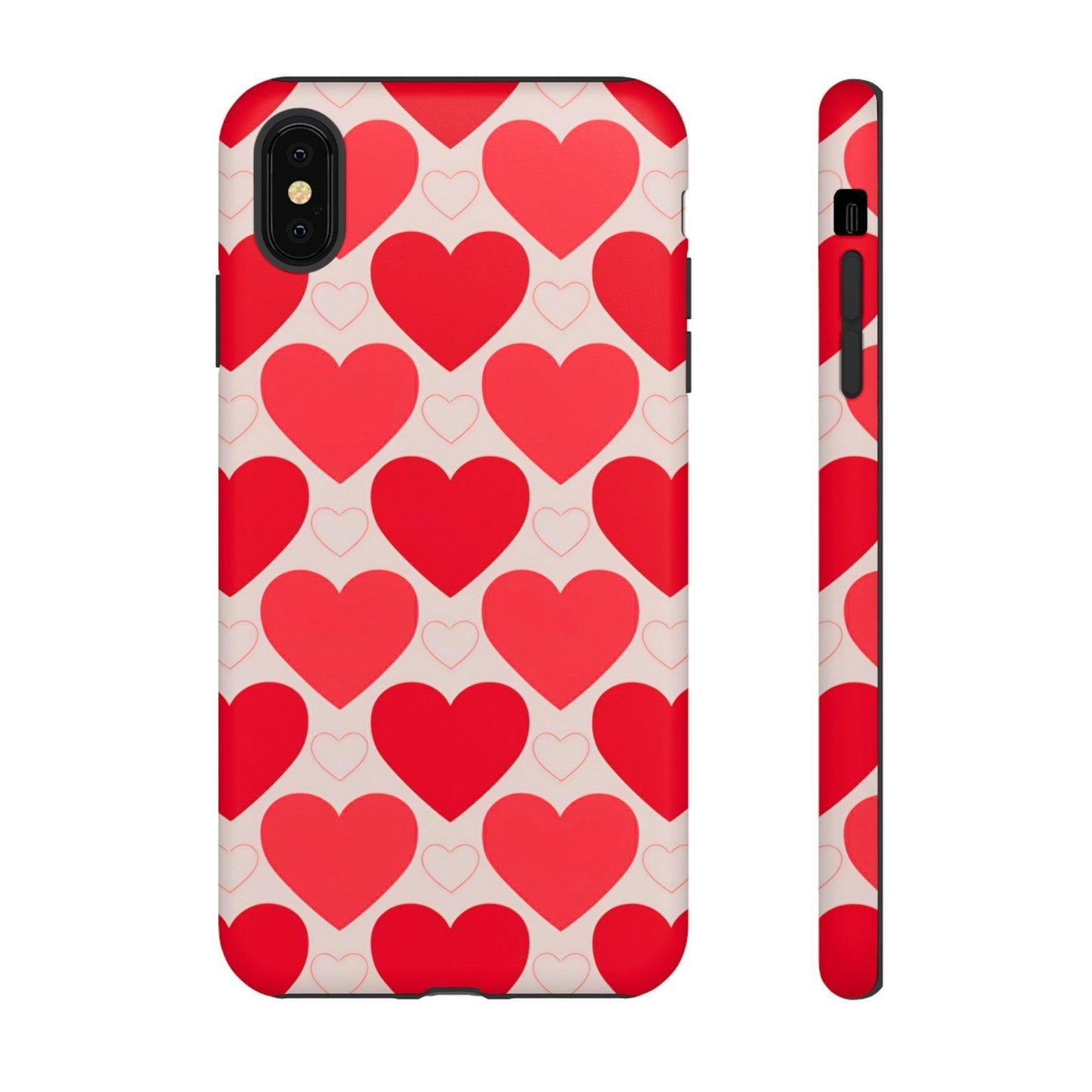 Tough Phone Case :" Eclectic Elegance Phone Case Collection" ( Hearts patterns)