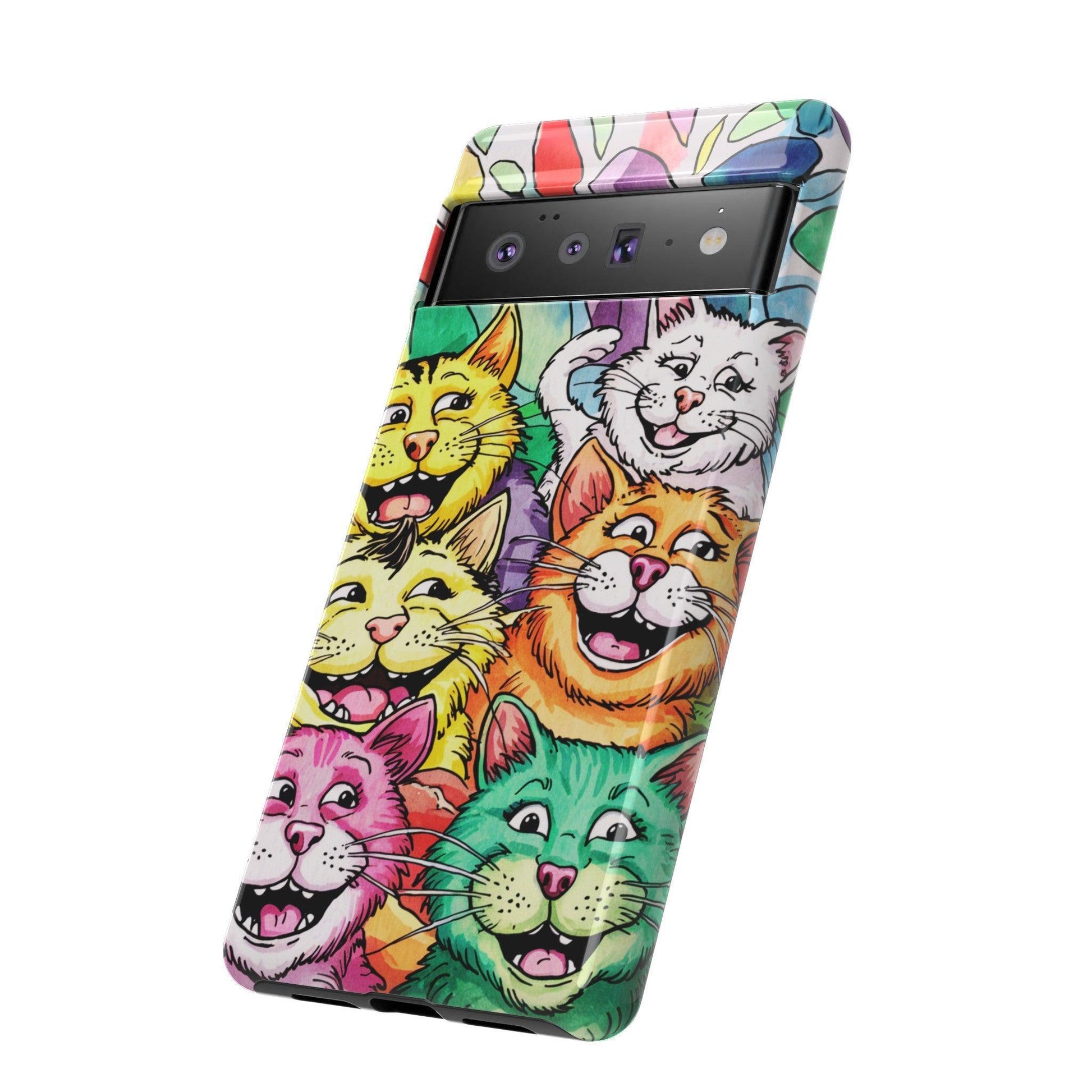 Cat Lovers Collection Tough Cellphone Case - Cosmic Creations by Karen