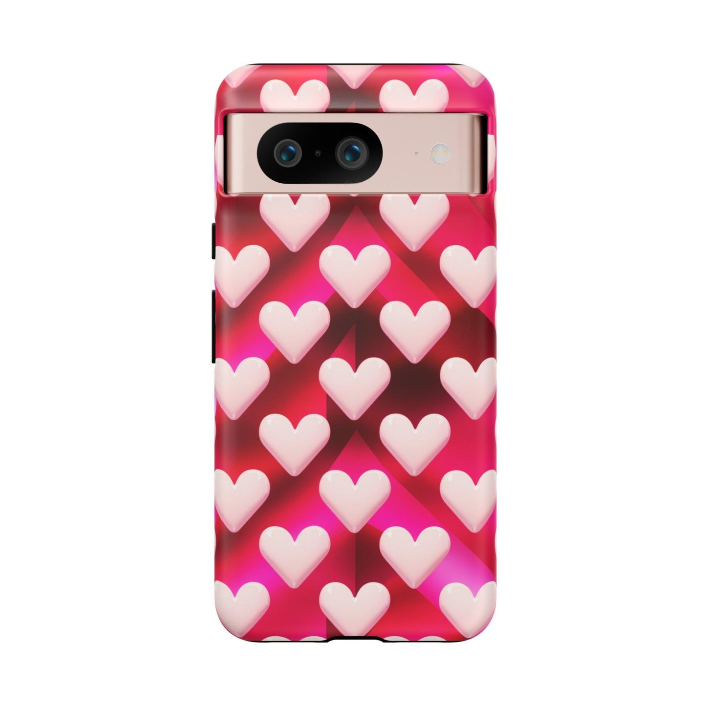 Tough Cellphone Case :" Eclectic Elegance Phone Case Collection" ( Hearts patterns)