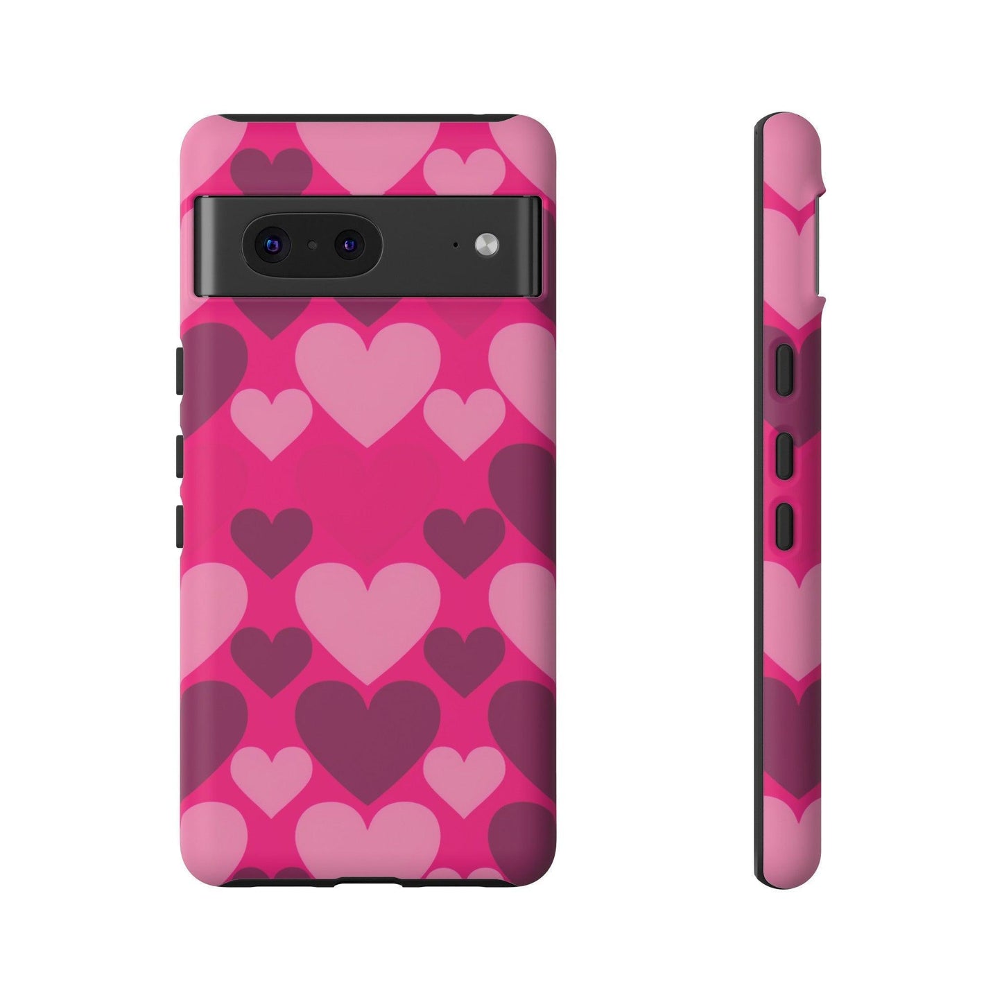 Tough Phone Case :" Eclectic Elegance Phone Case Collection" ( Hearts patterns)