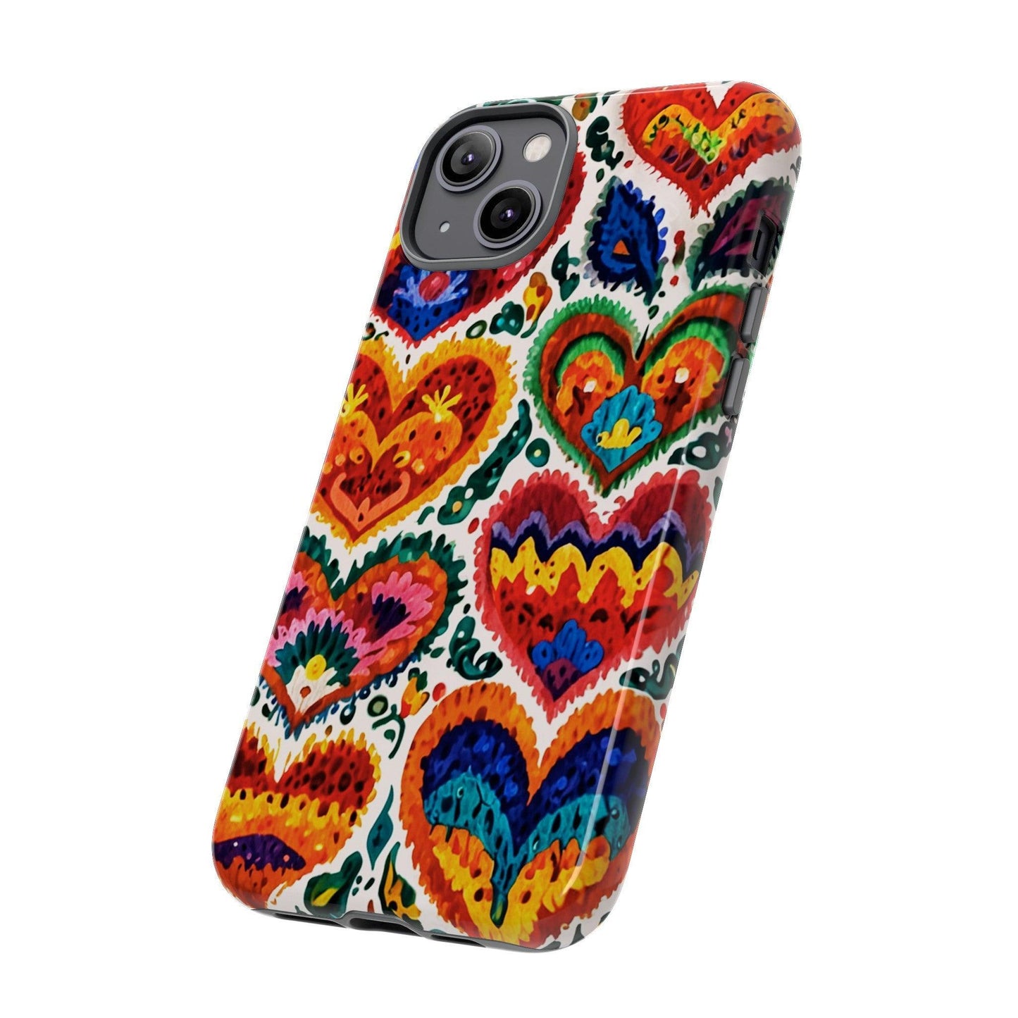 Tough Phone Case :" Eclectic Elegance Phone Case Collection" ( Hearts patterns)