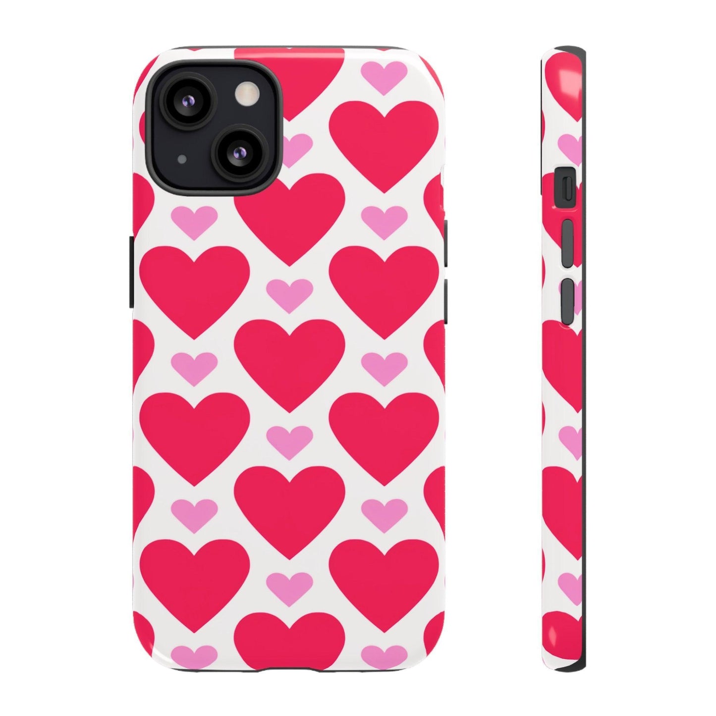 Tough Phone Case :" Eclectic Elegance Phone Case Collection" ( Hearts patterns)