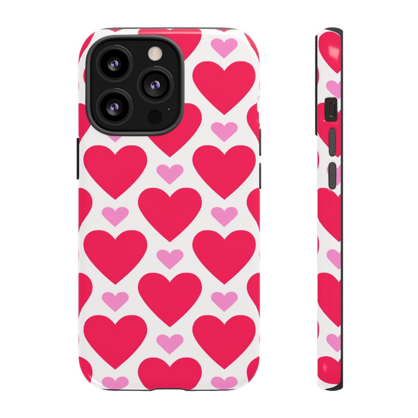 Tough Phone Case :" Eclectic Elegance Phone Case Collection" ( Hearts patterns)