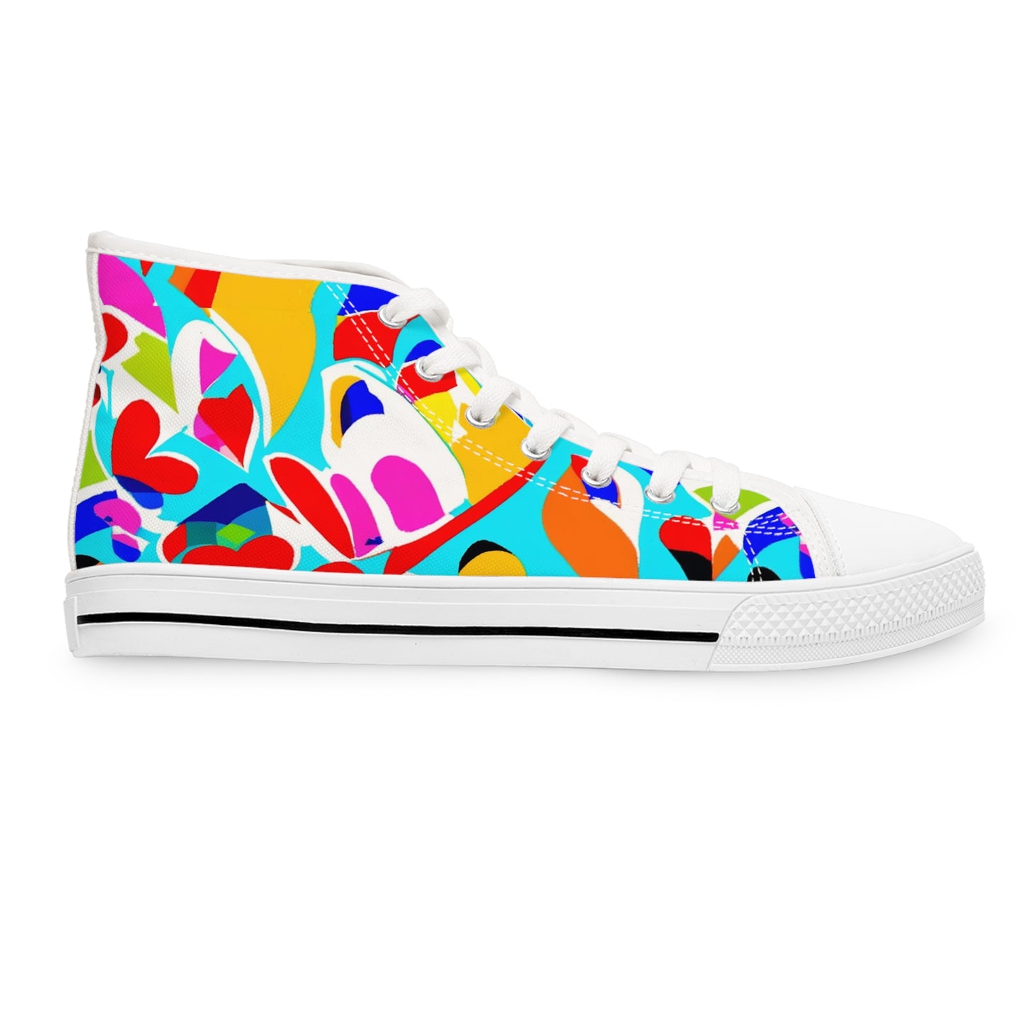 Awesome Abstract Colorful Design High Top Sneakers