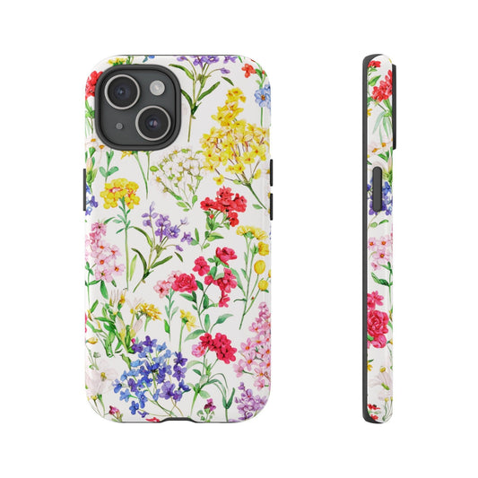 Tough Cellphone Case :" Eclectic Elegance Phone Case Collection" ( Floral patterns)