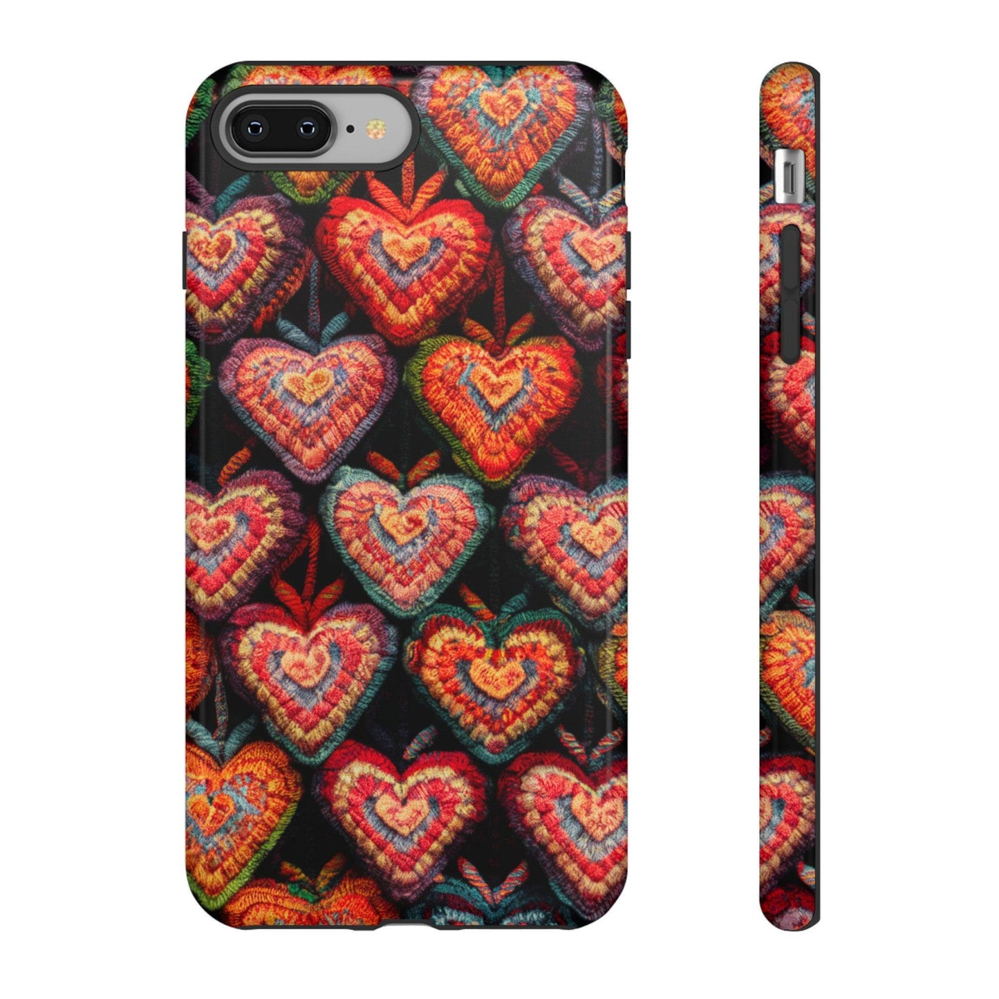 Tough Phone Case :" Eclectic Elegance Phone Case Collection" ( Hearts patterns)