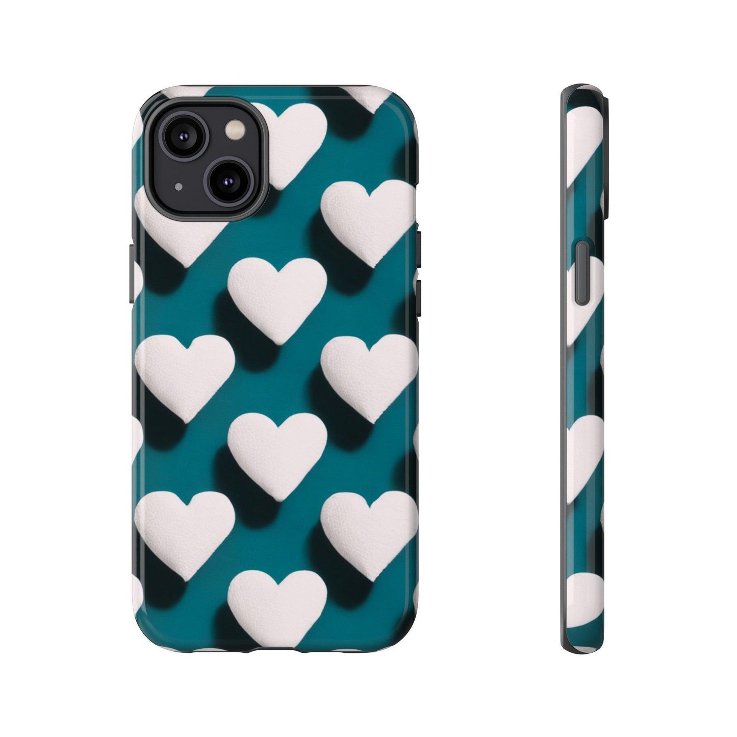 Tough Phone Case :" Eclectic Elegance Phone Case Collection" ( Hearts patterns)