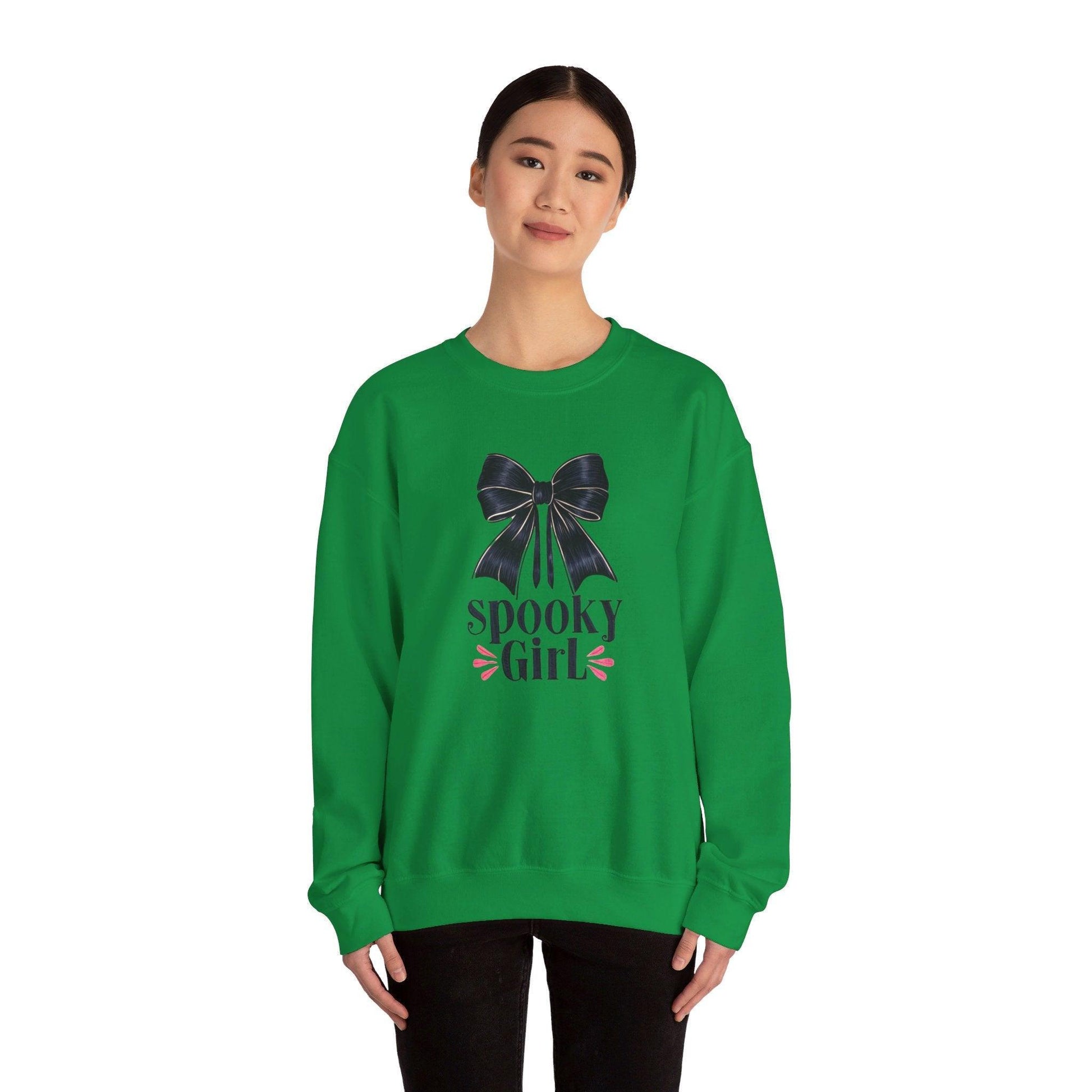 Spooky Girl Halloween Crewneck Sweatshirt - Cosmic Creations by Karen