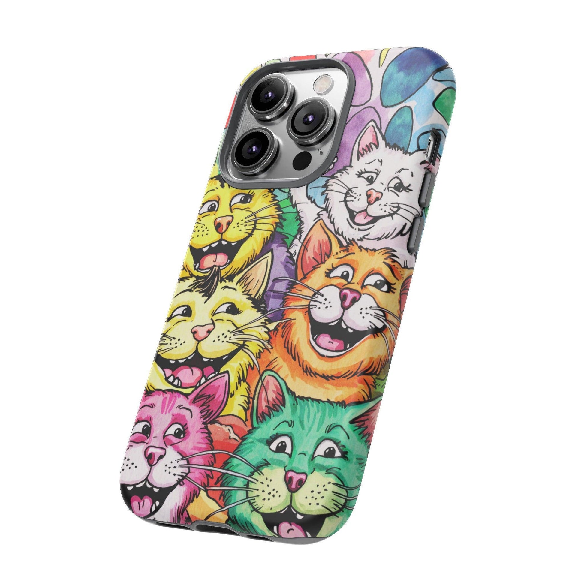 Cat Lovers Collection Tough Cellphone Case - Cosmic Creations by Karen