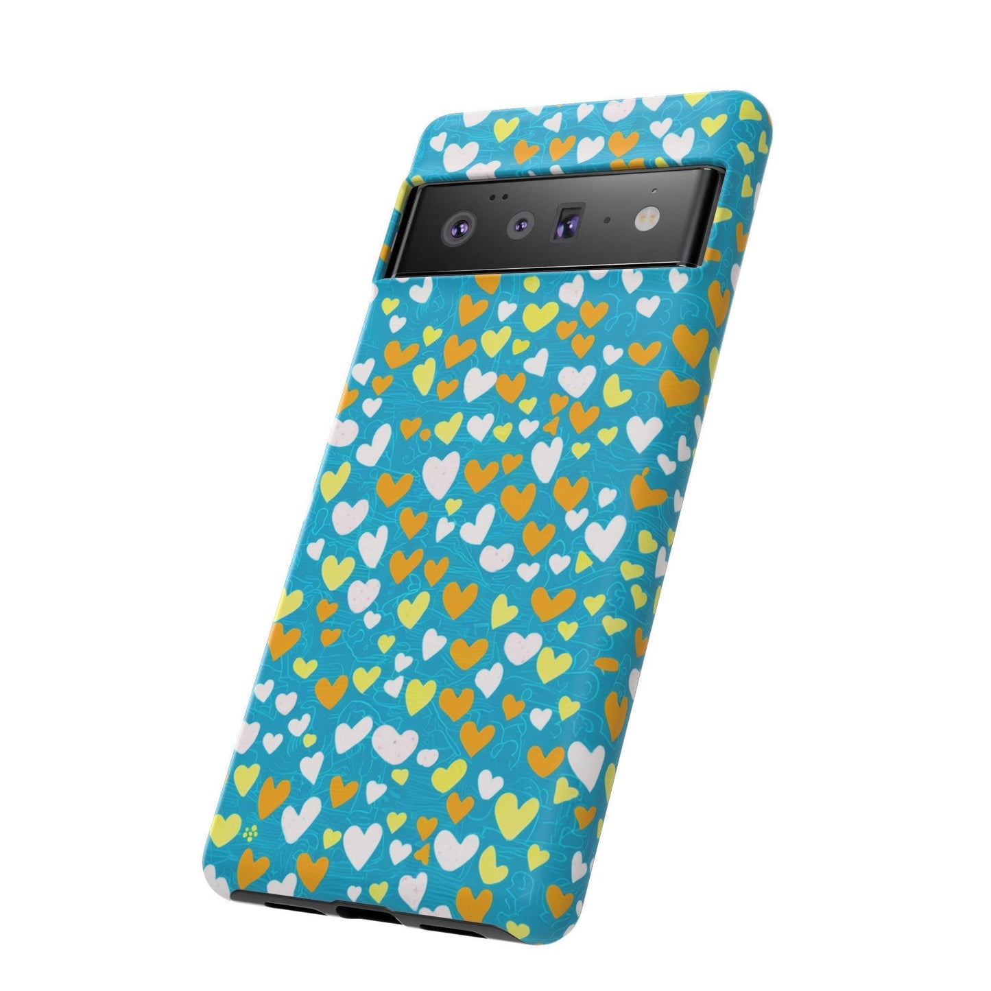 Tough Phone Case :" Eclectic Elegance Phone Case Collection" ( Hearts patterns)