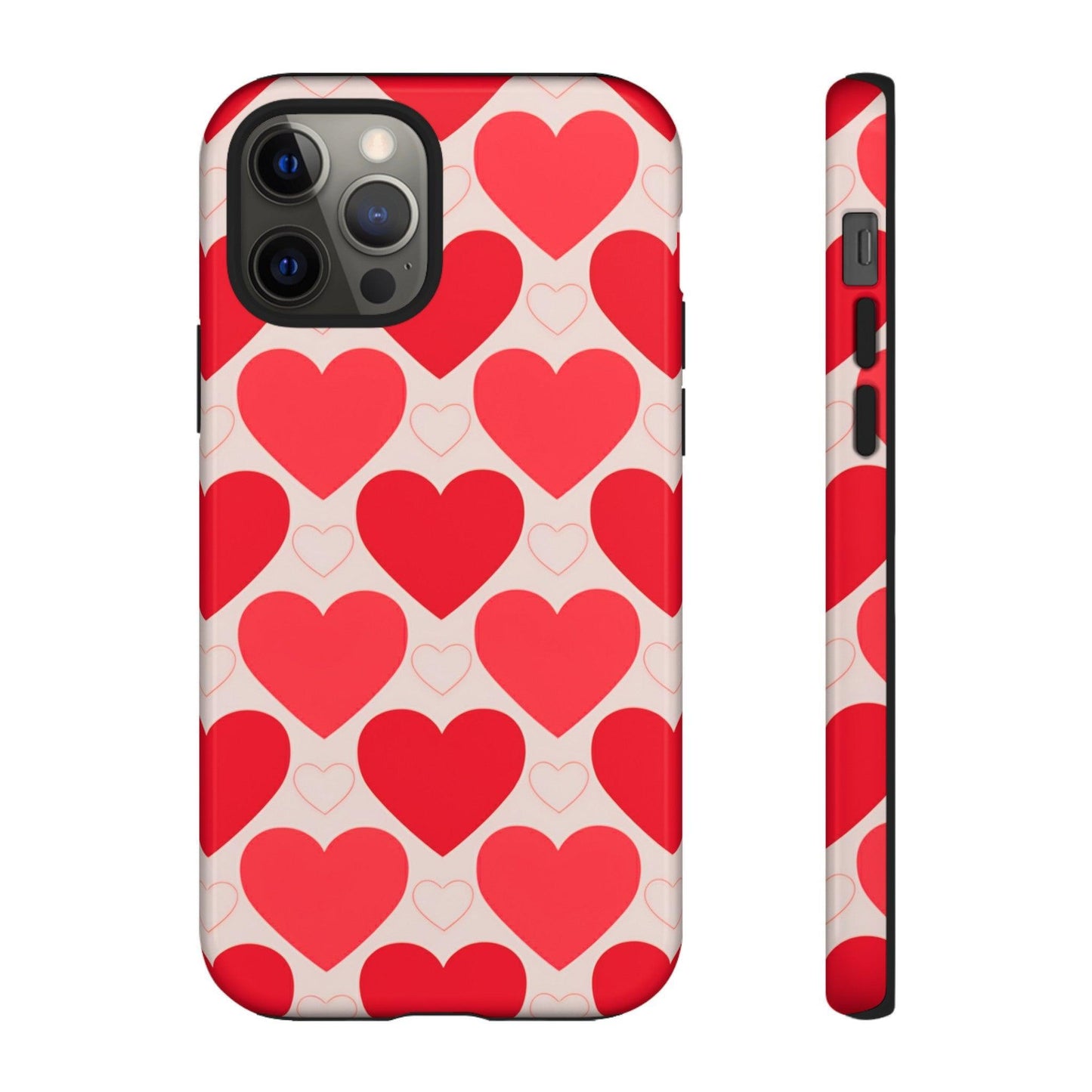 Tough Phone Case :" Eclectic Elegance Phone Case Collection" ( Hearts patterns)