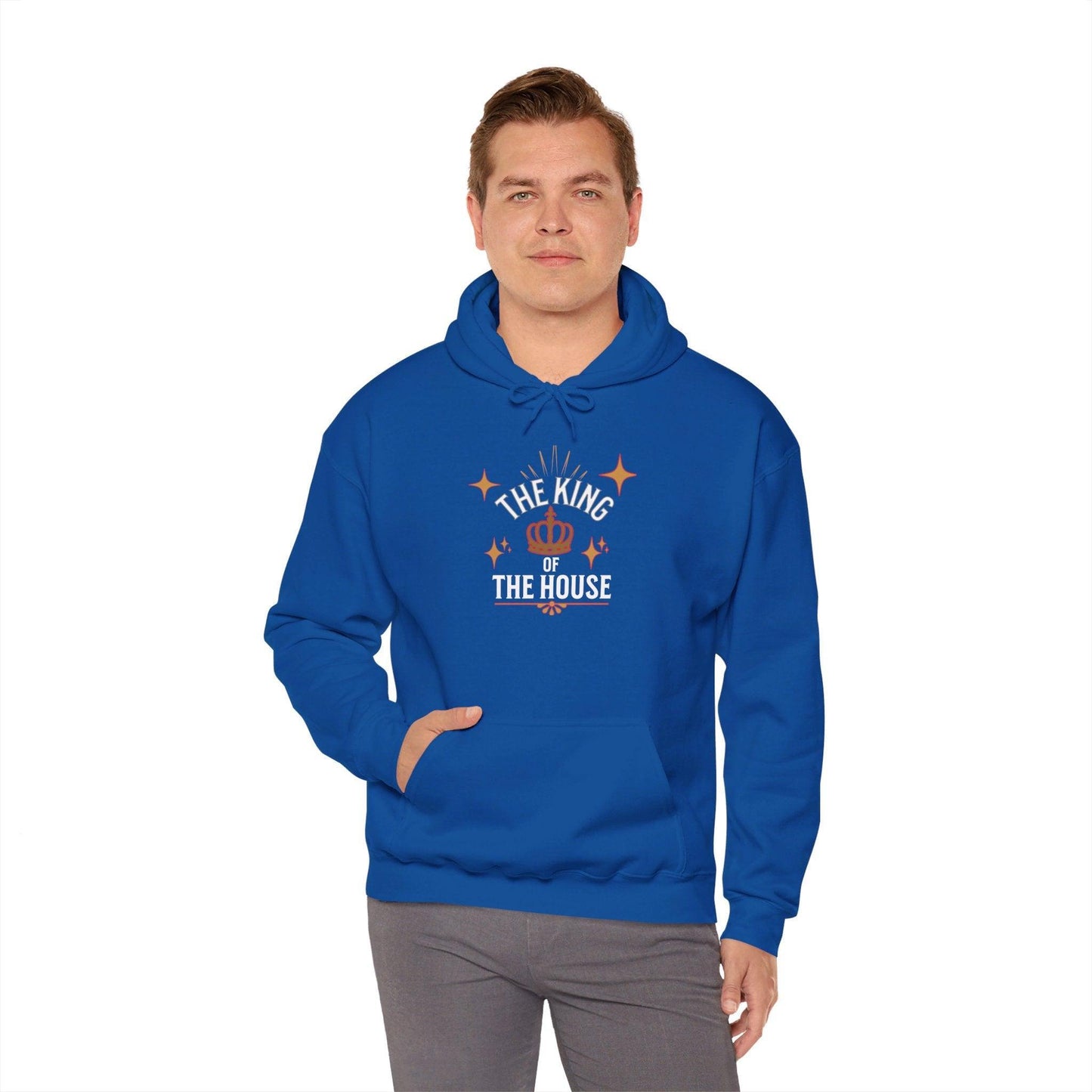 King's Heavy Blend Hooded Sweatshirt : "Dad, The King of the House Collection"