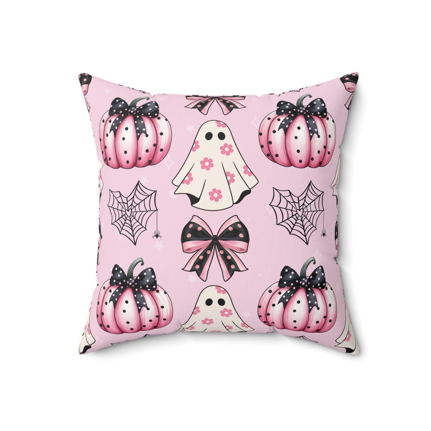 Coquette Halloween Pink Pillow - Cosmic Creations by Karen