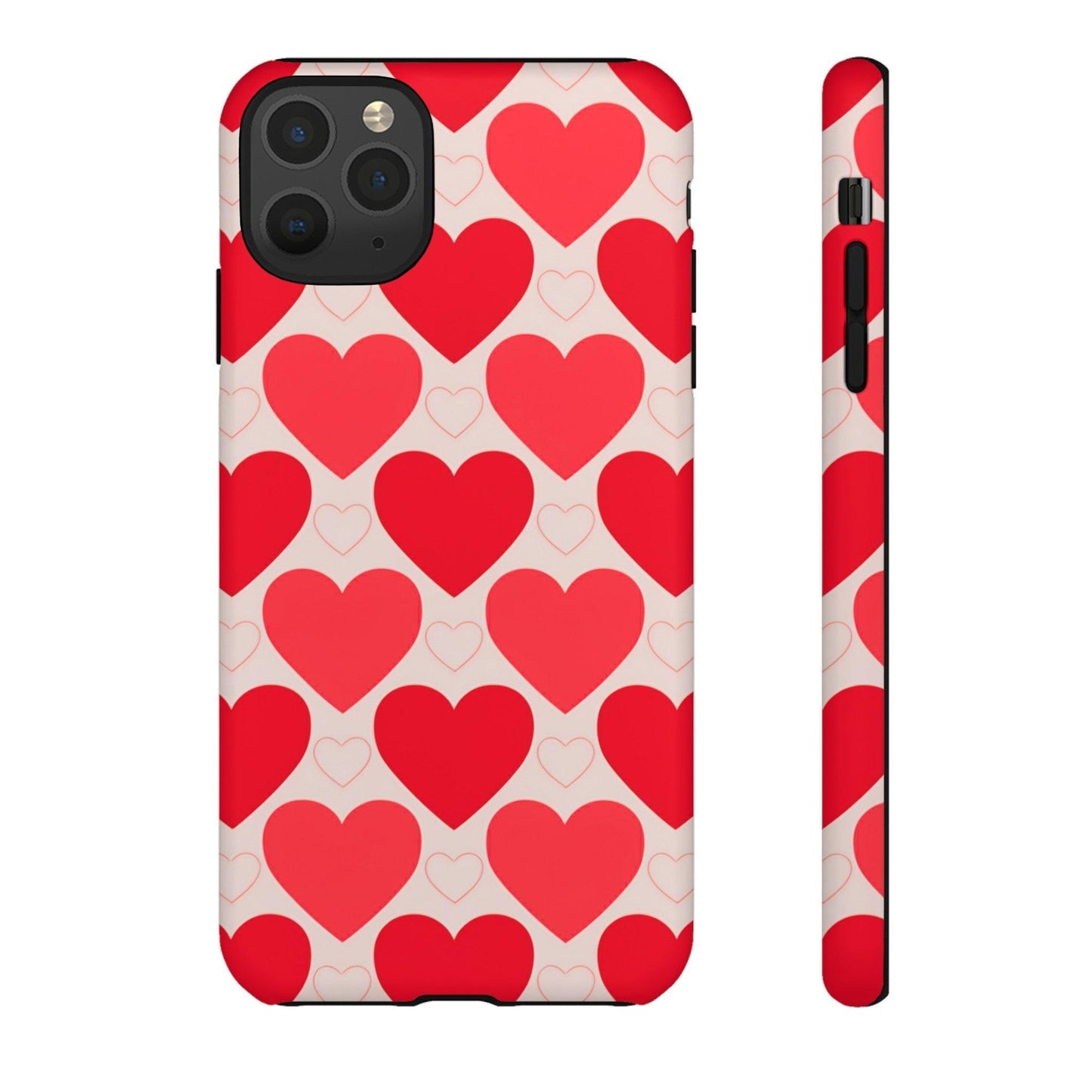 Tough Phone Case :" Eclectic Elegance Phone Case Collection" ( Hearts patterns)