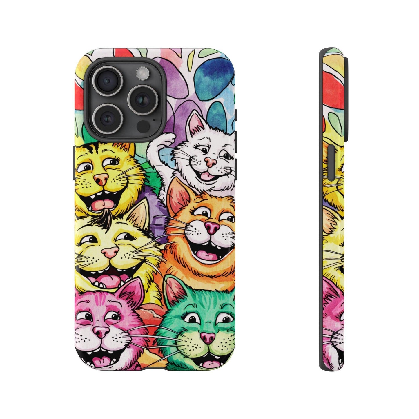 Cat Lovers Collection Tough Cellphone Case - Cosmic Creations by Karen