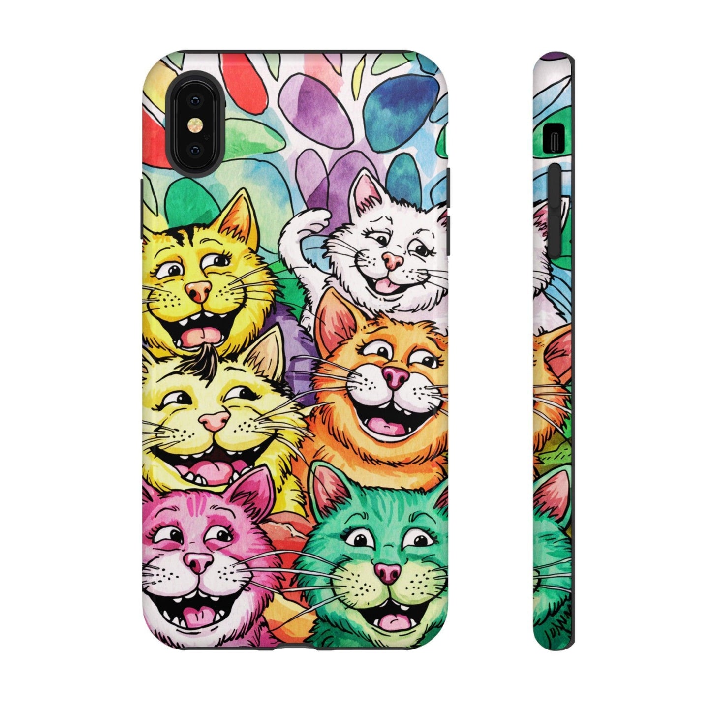 Cat Lovers Collection Tough Cellphone Case - Cosmic Creations by Karen