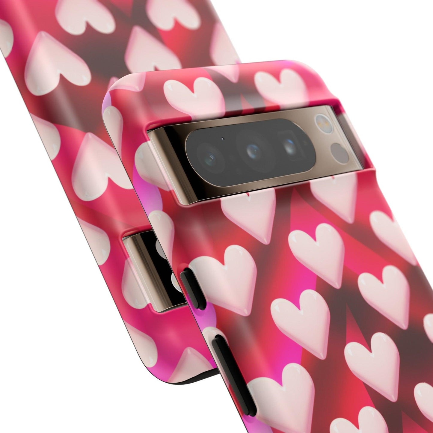 Tough Cellphone Case :" Eclectic Elegance Phone Case Collection" ( Hearts patterns)